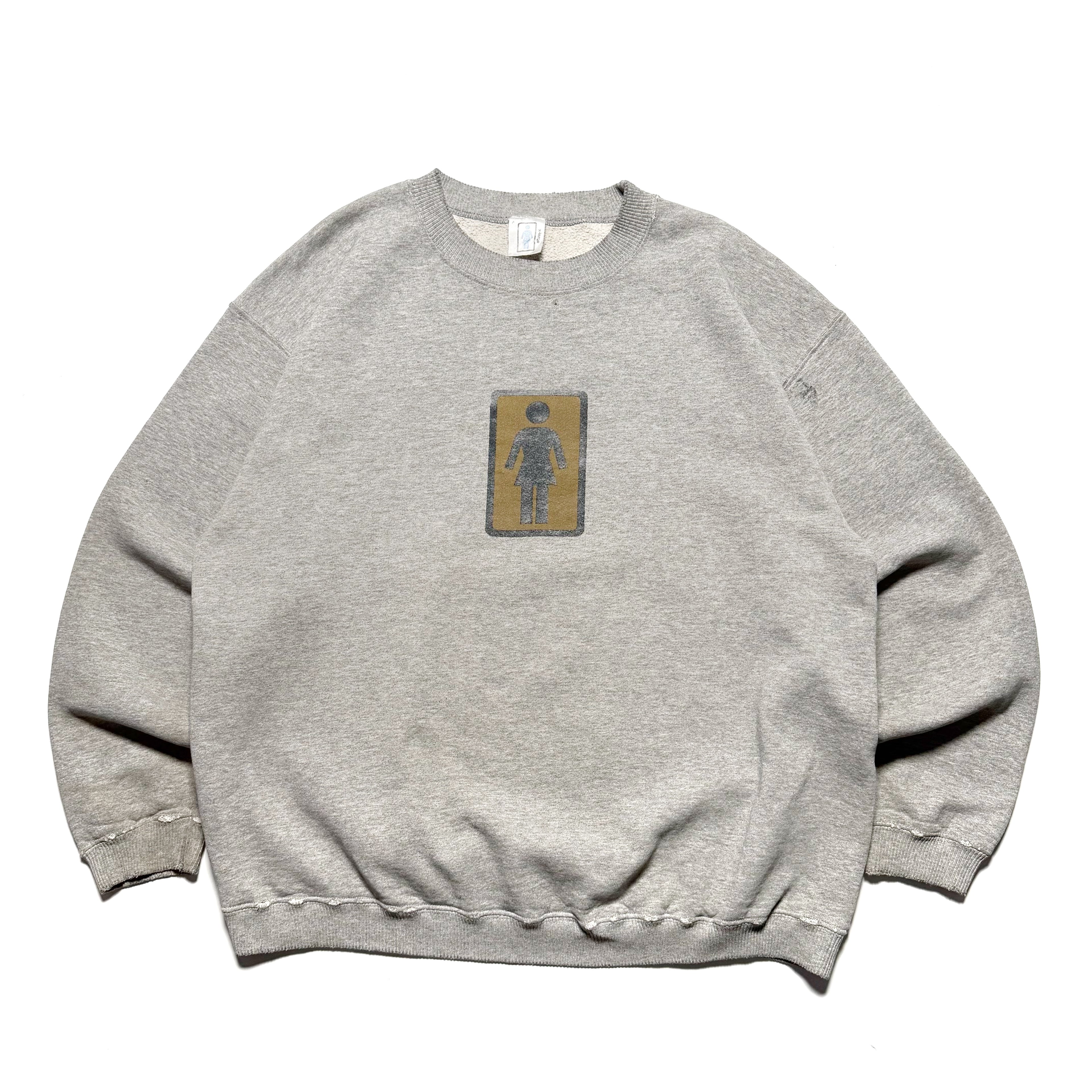 90s GIRL SKATEBOARDS Logo Sweatshirts