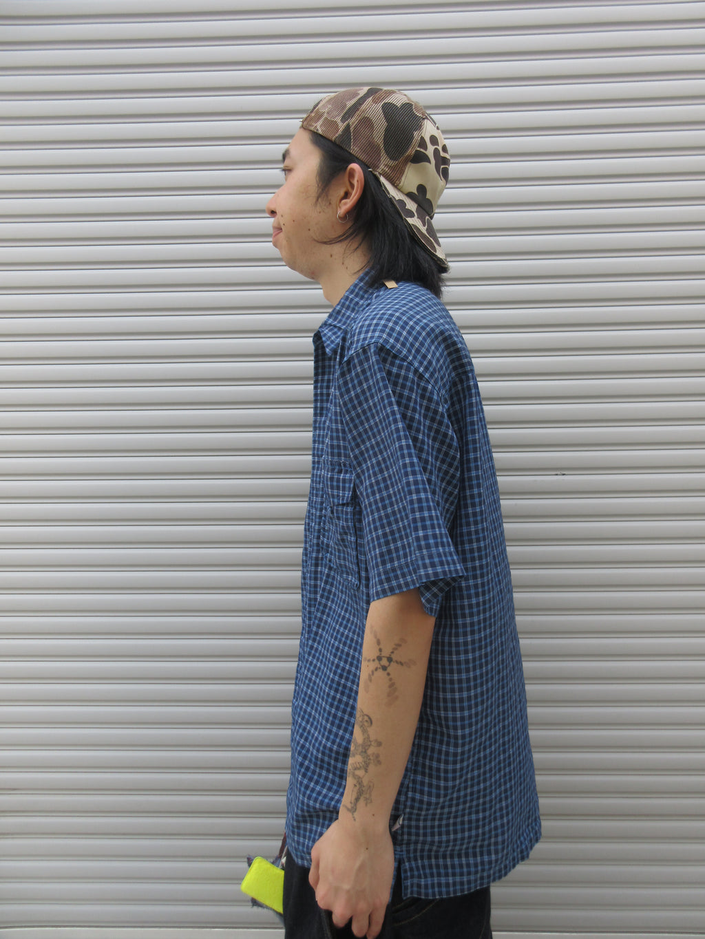 00s Anchor Blue Check S/S Shirts