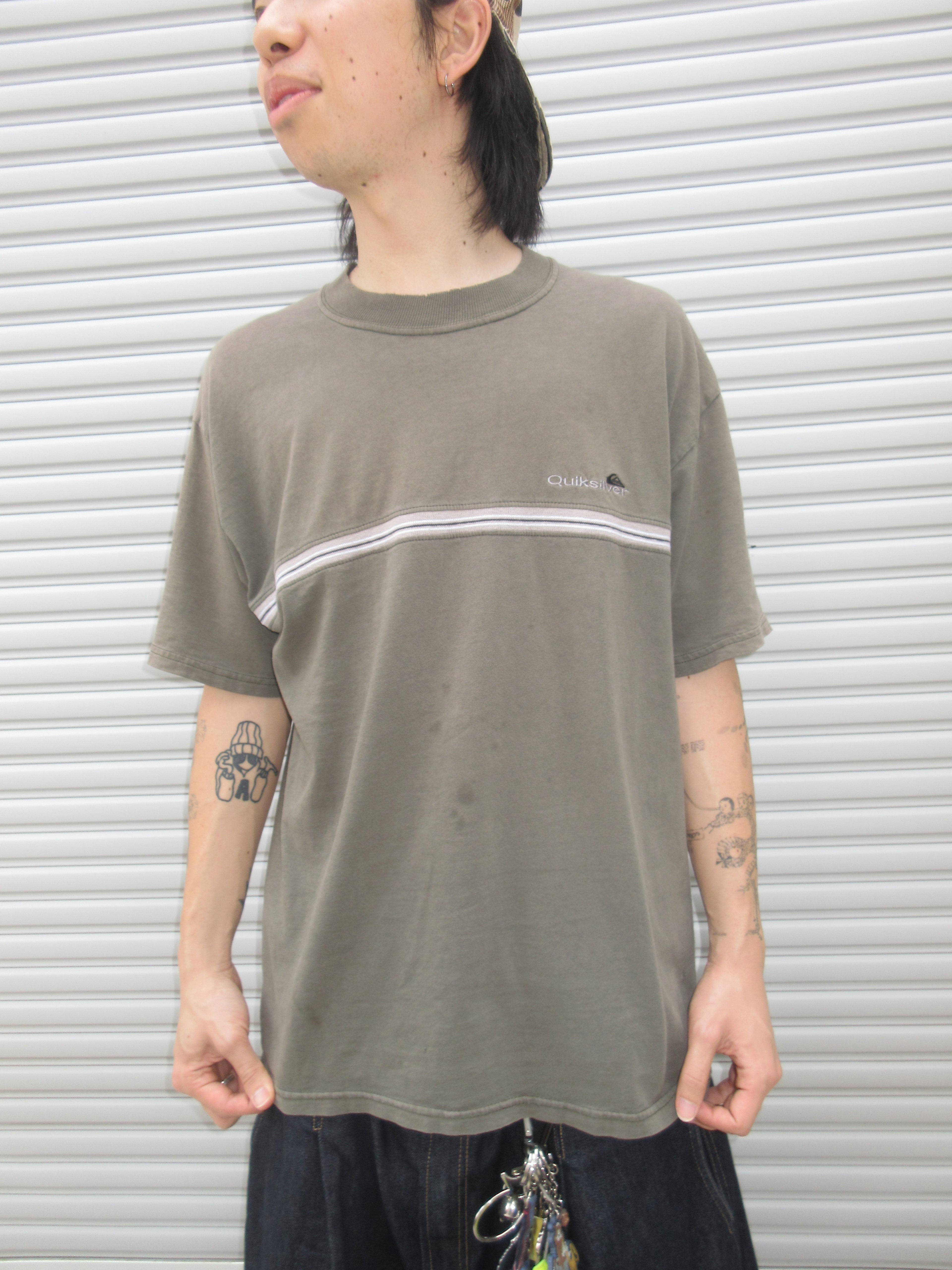 90~00s QUIKSILVER Design Logo Tee