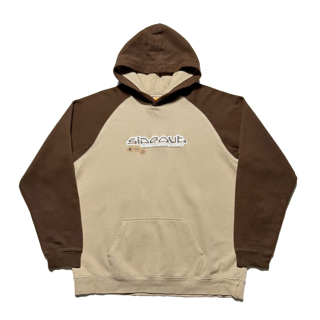 00s SIDEOUT Logo Two-tone Hoodie