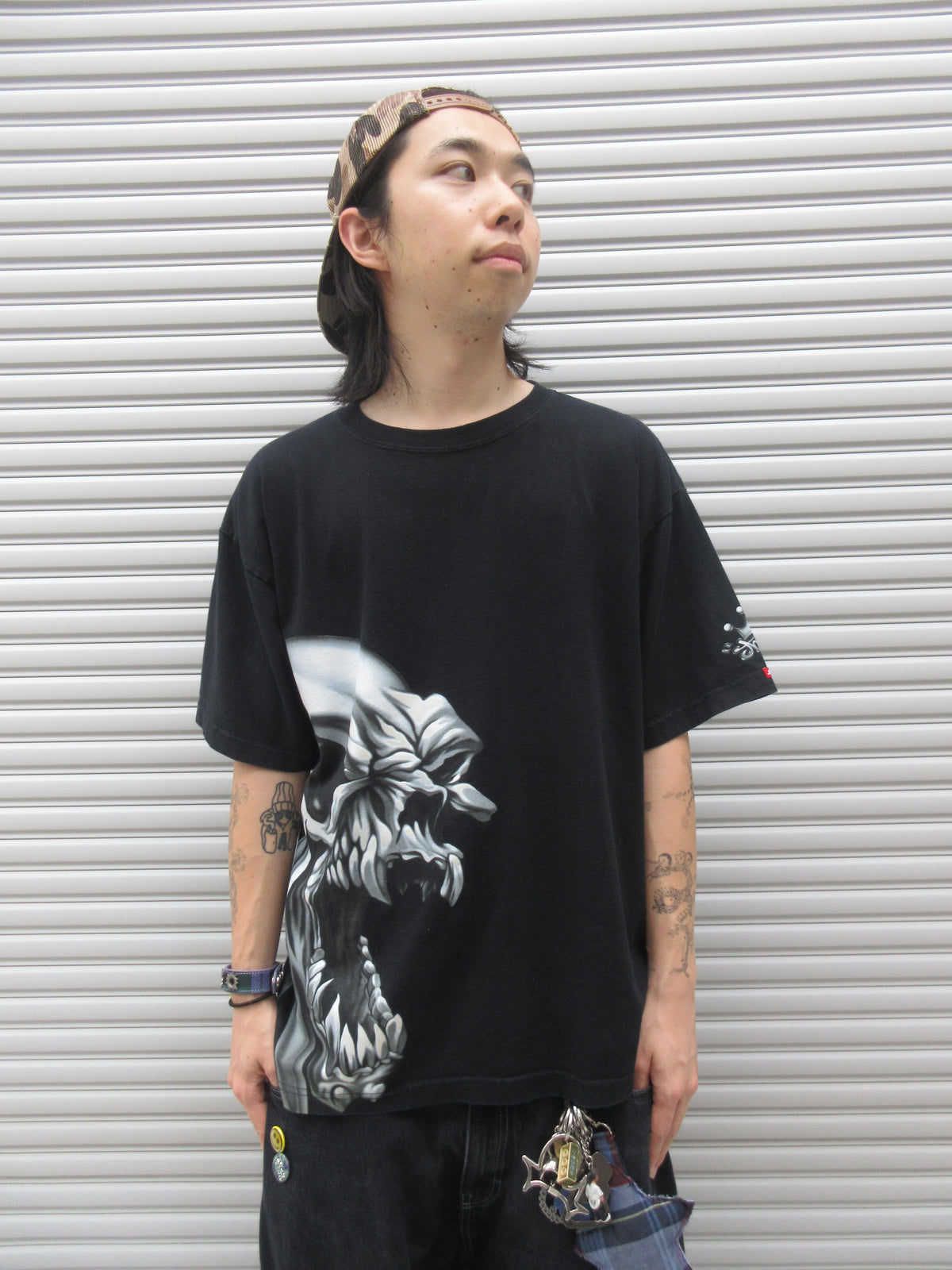 00s JNCO JEANS Skull Logo Graphic Tee