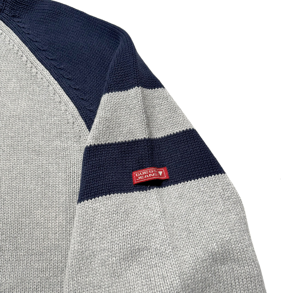 00s GUESS Design Two-tone Knit Sweater