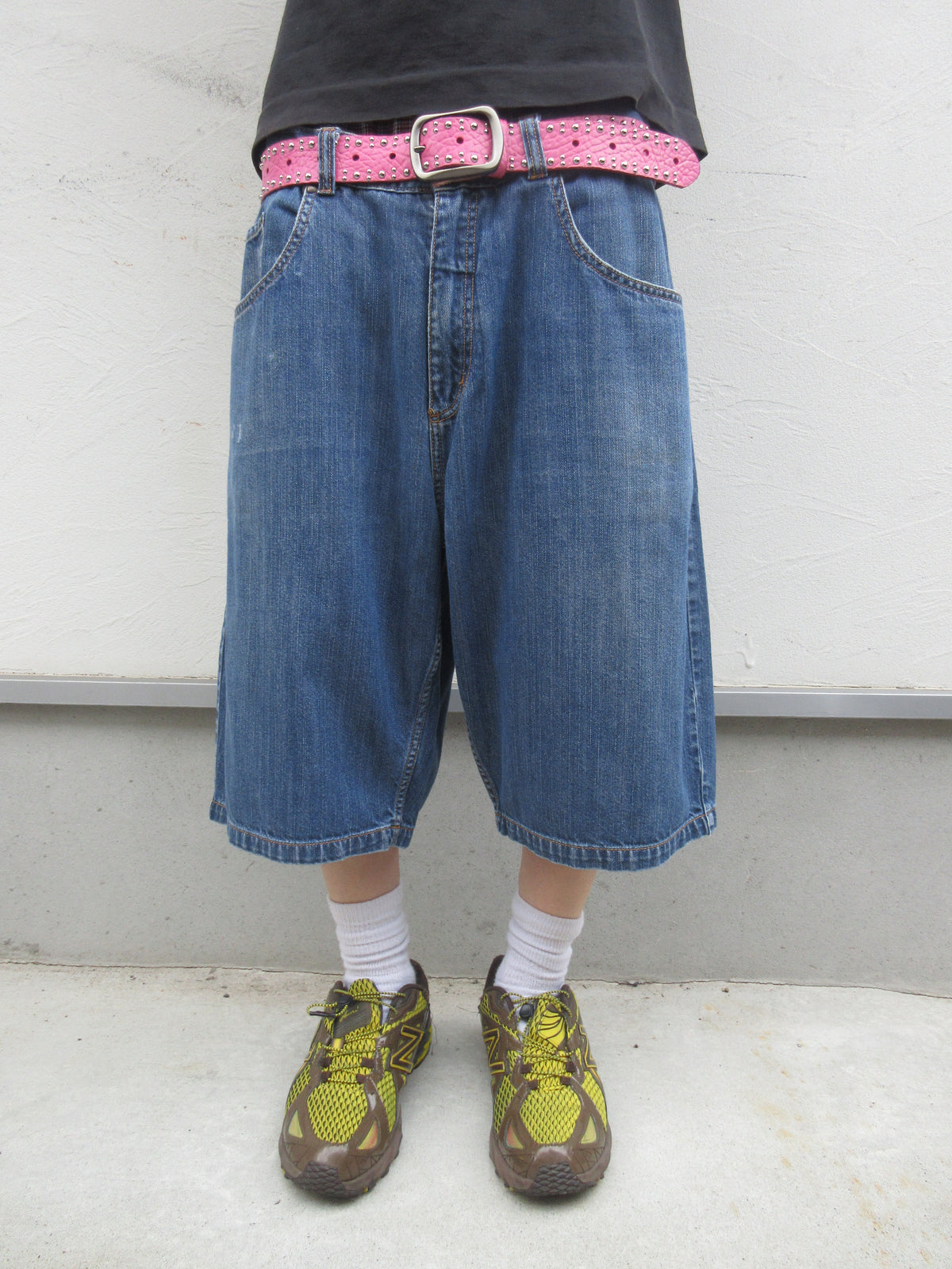 00s Anchor Blue BAGGY Denim Shorts