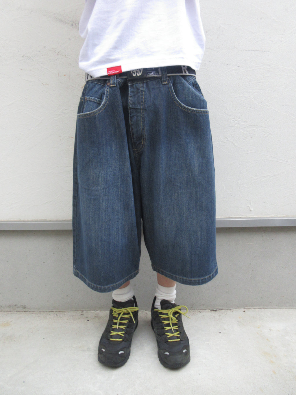 00s Anchor Blue BAGGY Denim Shorts