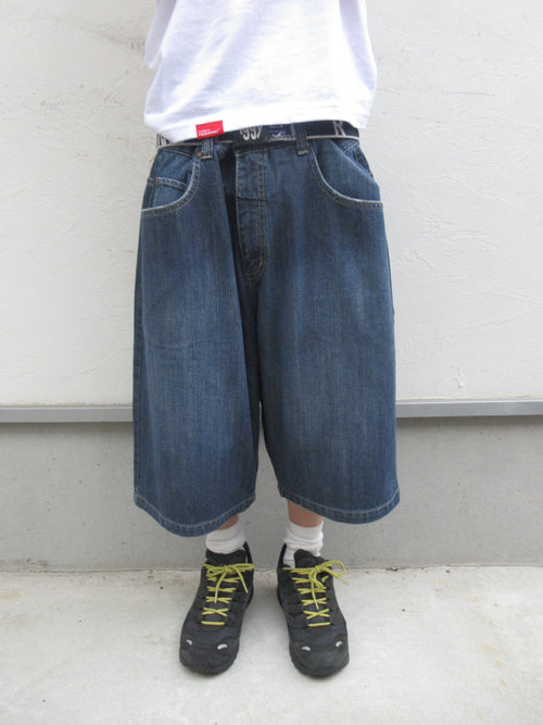 00s Anchor Blue BAGGY Denim Shorts