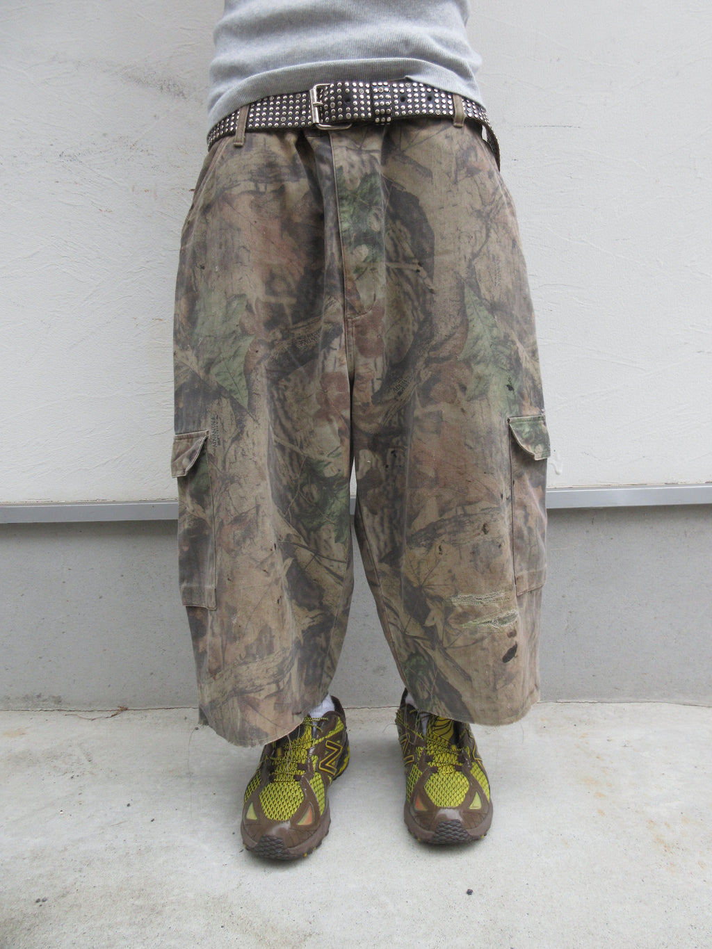 00s UNKNOWN Tree Camo Baggy Cargo Shorts