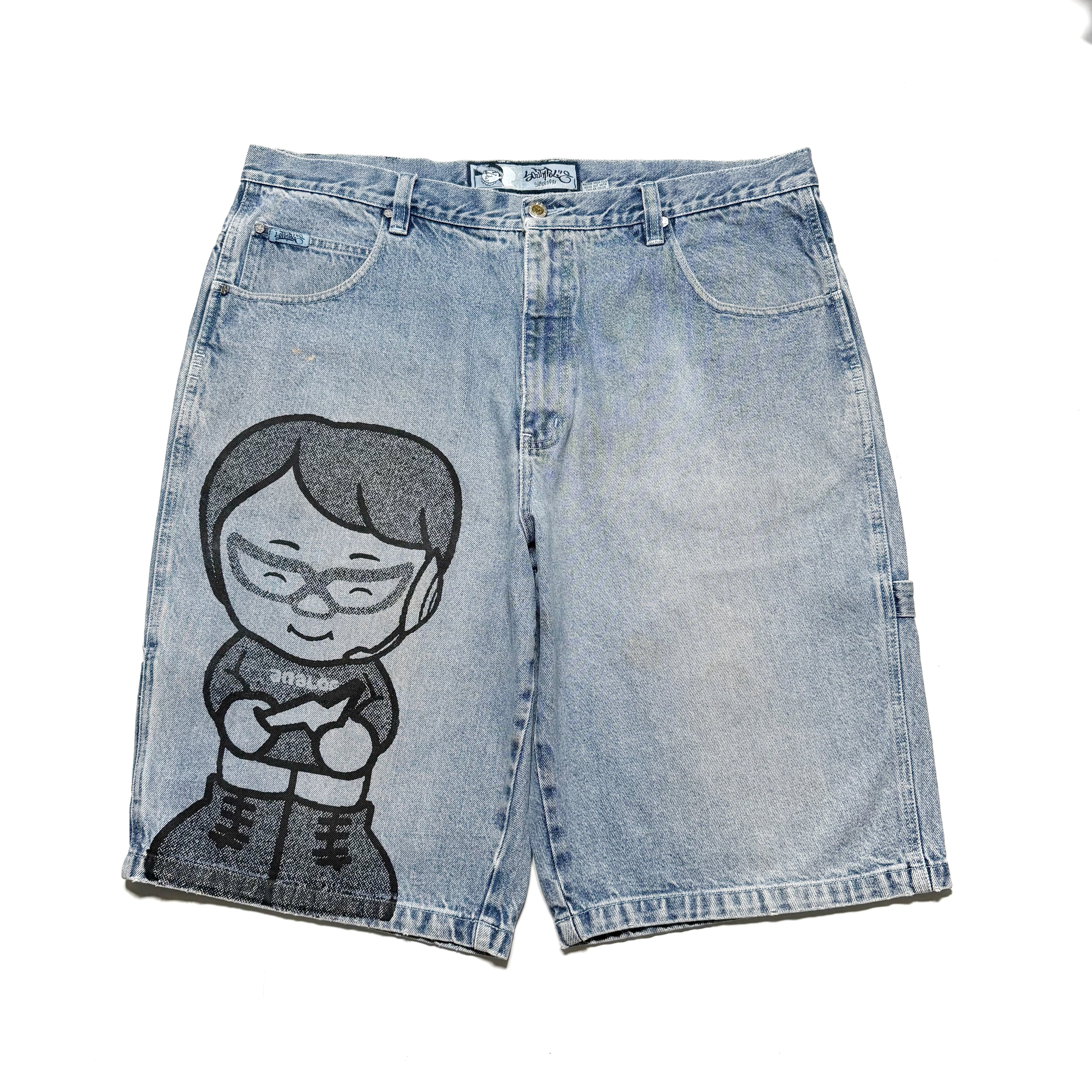 90~00s SOUTHPOLE × ANRGRNY Super Baggy Denim Shorts