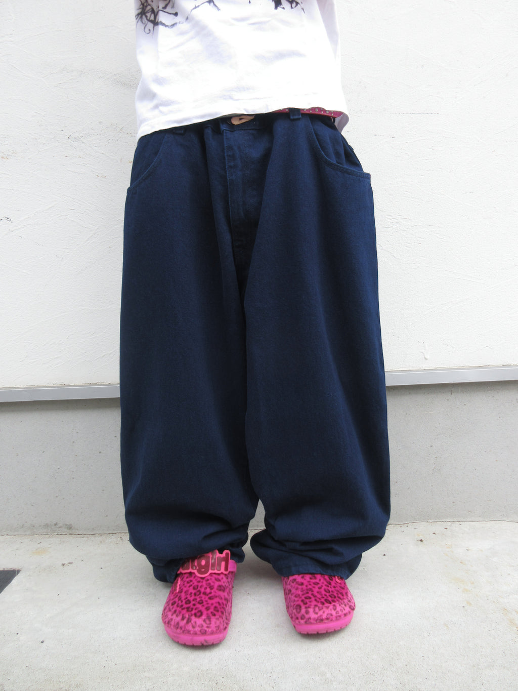 90s HI CUT LINE Hyper Baggy Denim
