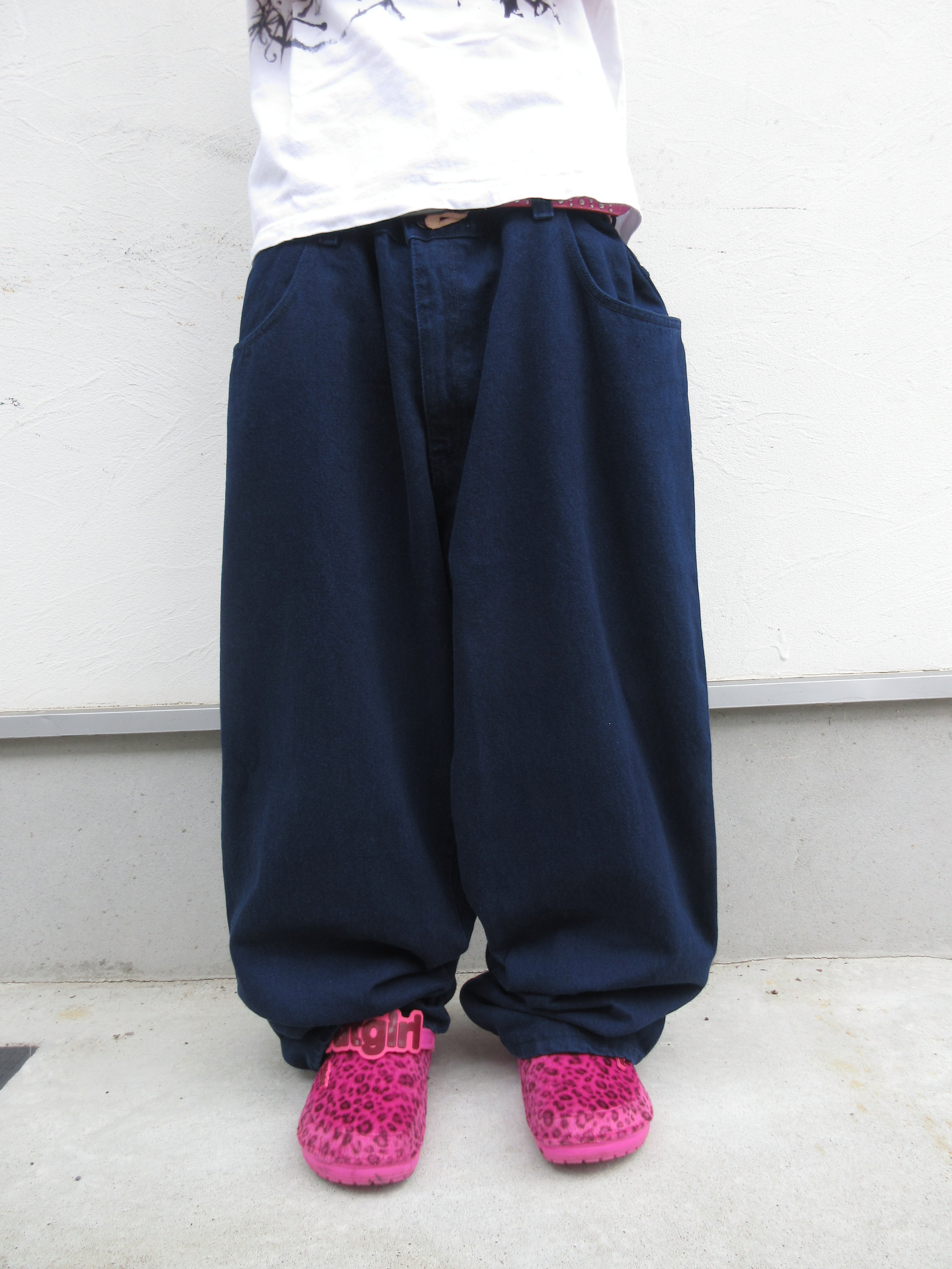 90s HI CUT LINE Hyper Baggy Denim