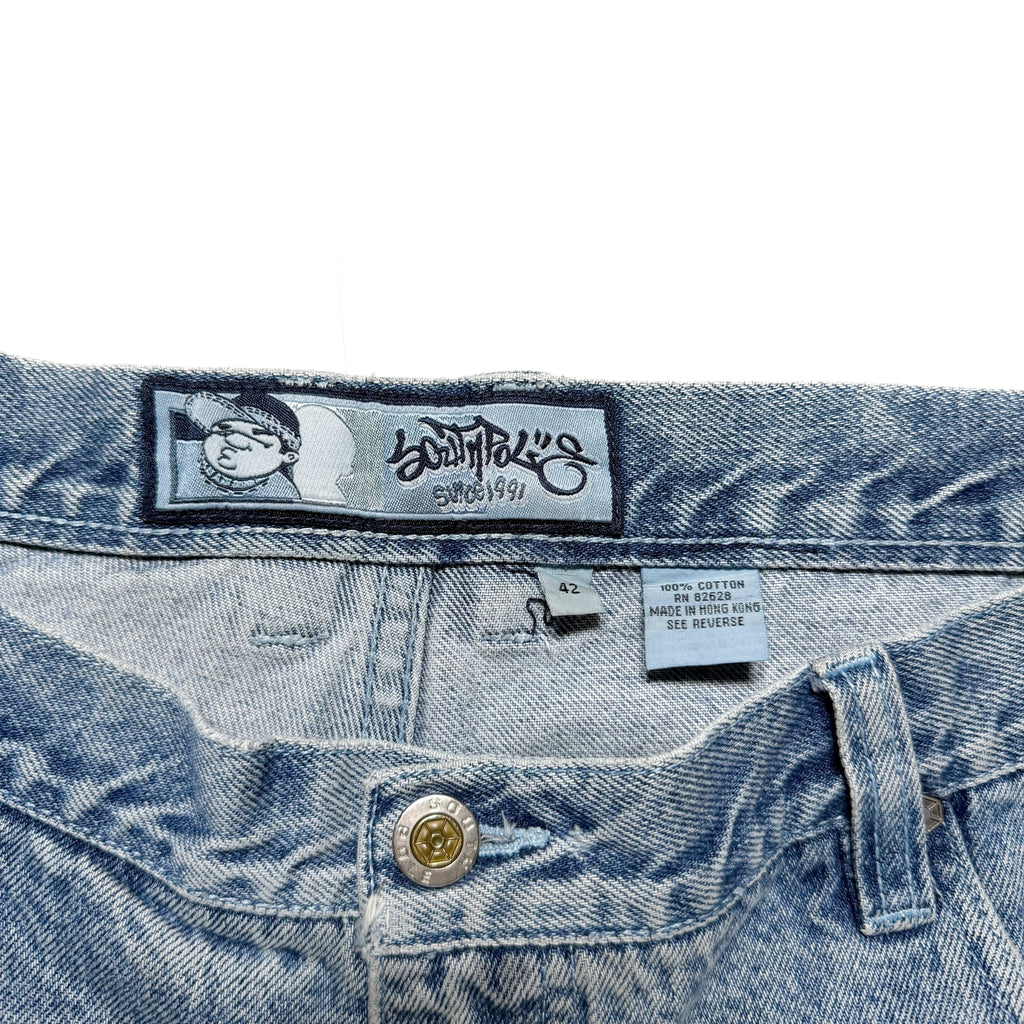 90~00s SOUTHPOLE × ANRGRNY Super Baggy Denim Shorts