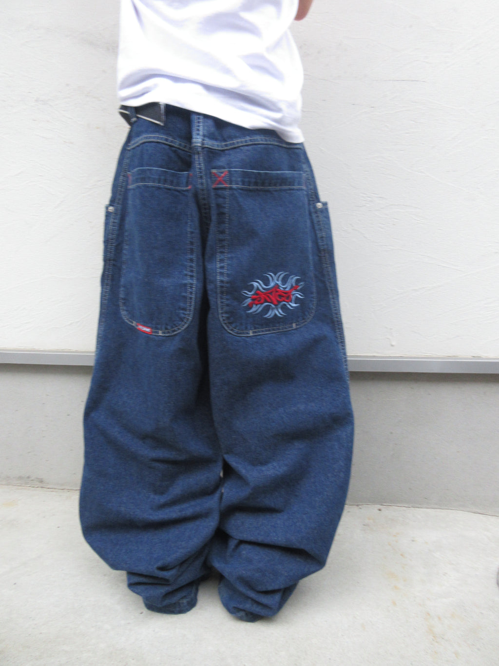 90~00s JNCO JEANS Logo Embroidered Hyper Baggy Denim
