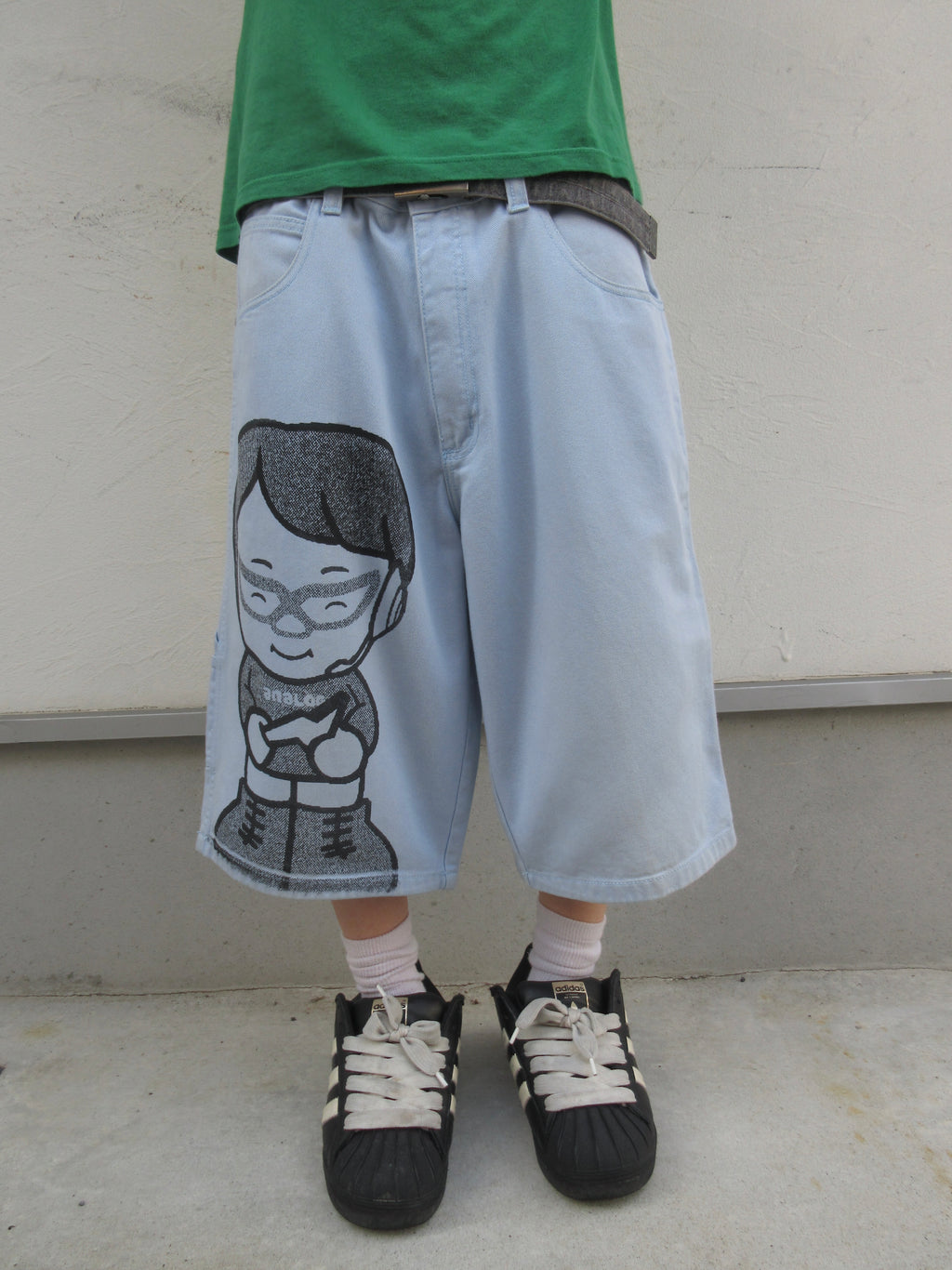 90~00s SOUTHPOLE × ANRGRNY Super Baggy Denim Shorts