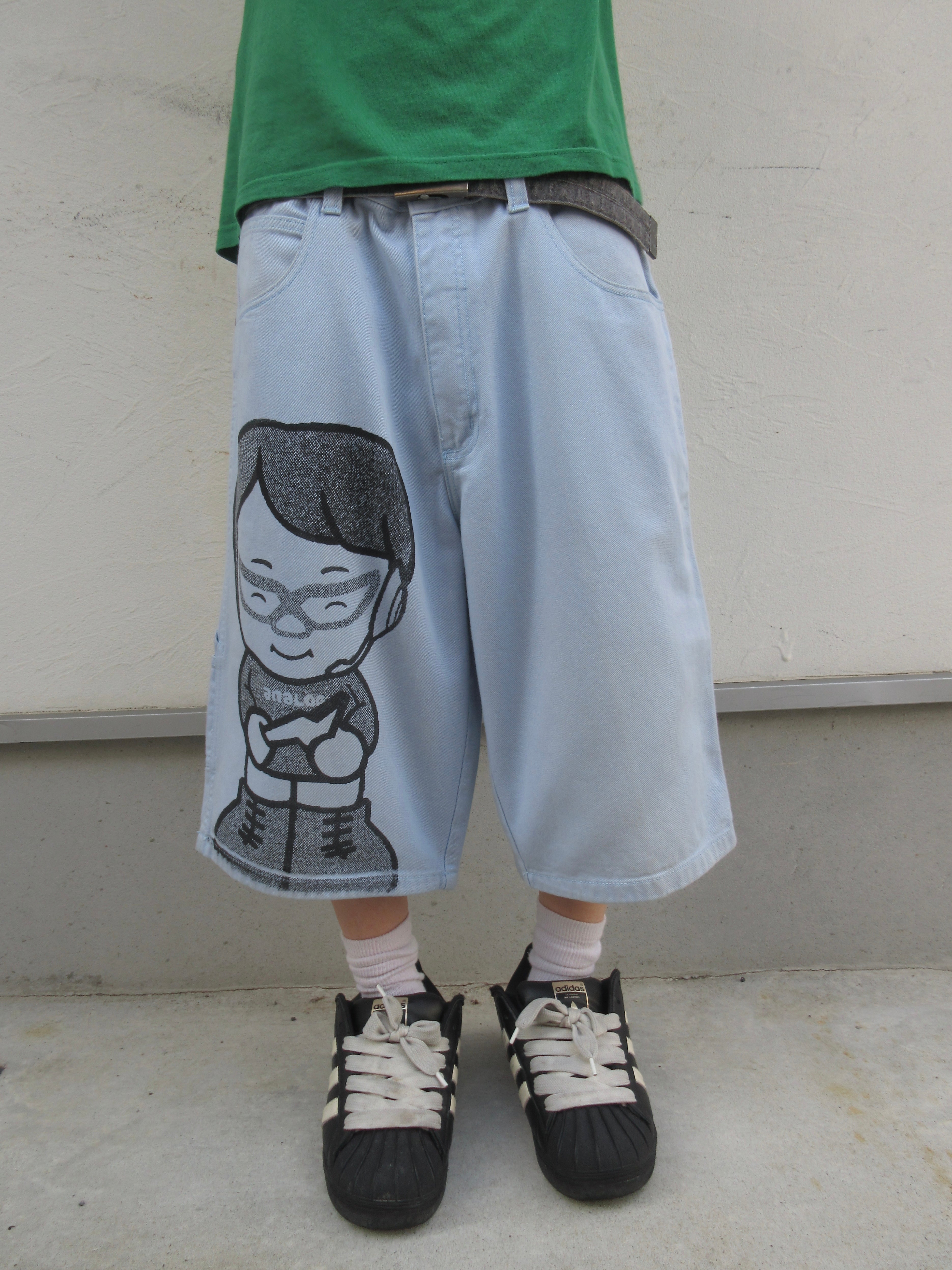 90~00s SOUTHPOLE × ANRGRNY Super Baggy Denim Shorts