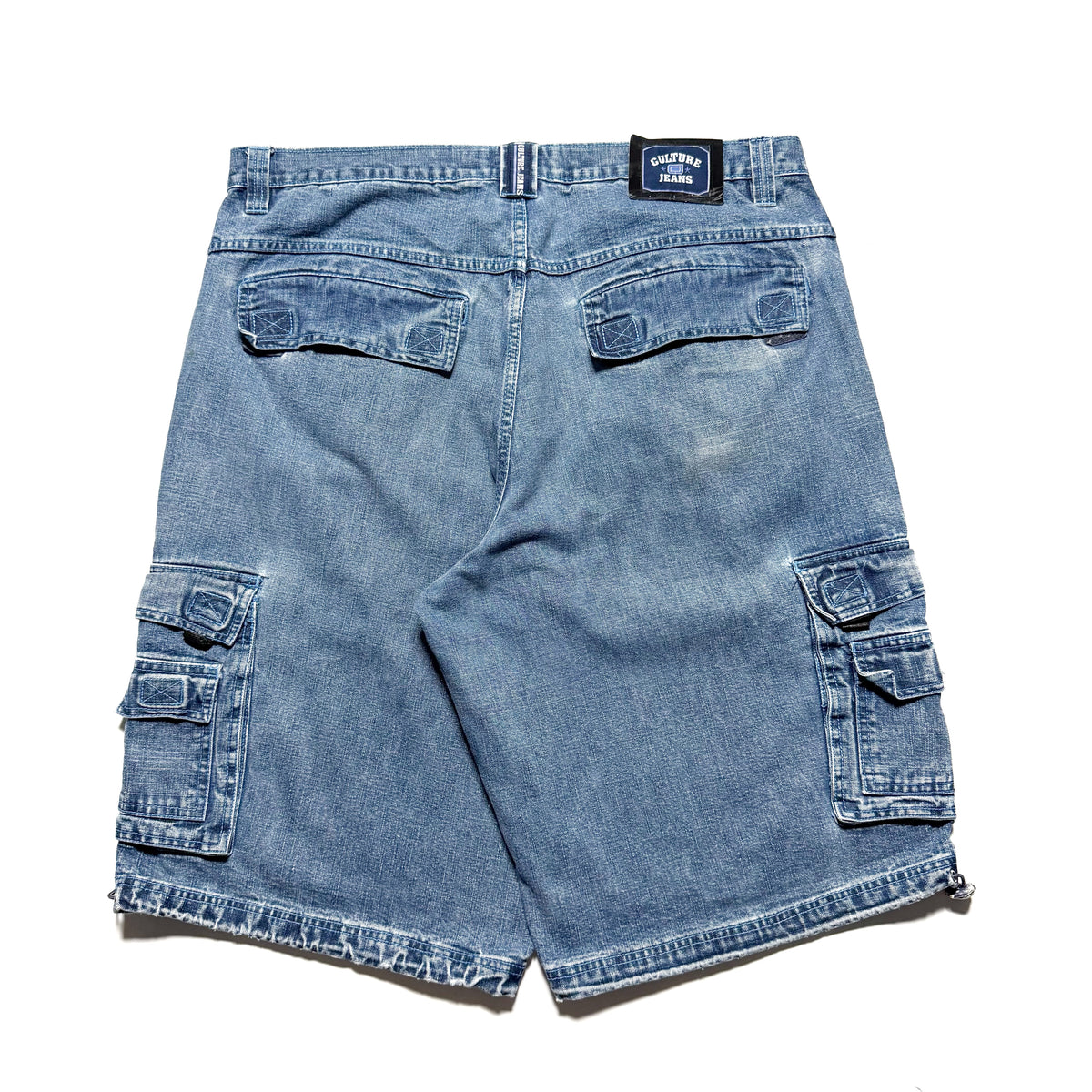 90~00s CULTURE JEANS Super Baggy Cargo Denim Shorts