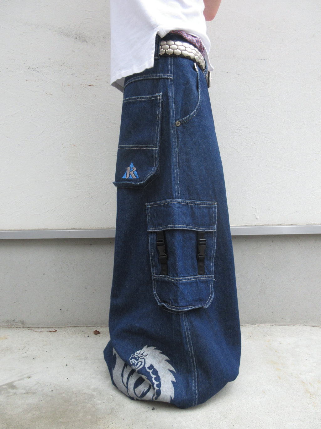 90~00s KIK WEAR Super Baggy Rave Pants