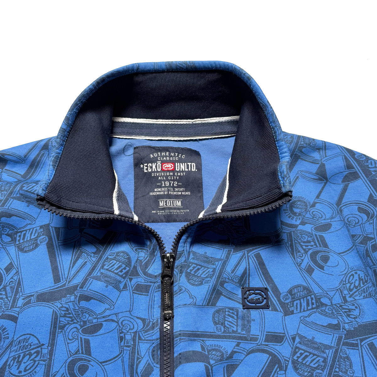 00~10s ECKO Spray Can Graphic Zipup Sweat Shirts