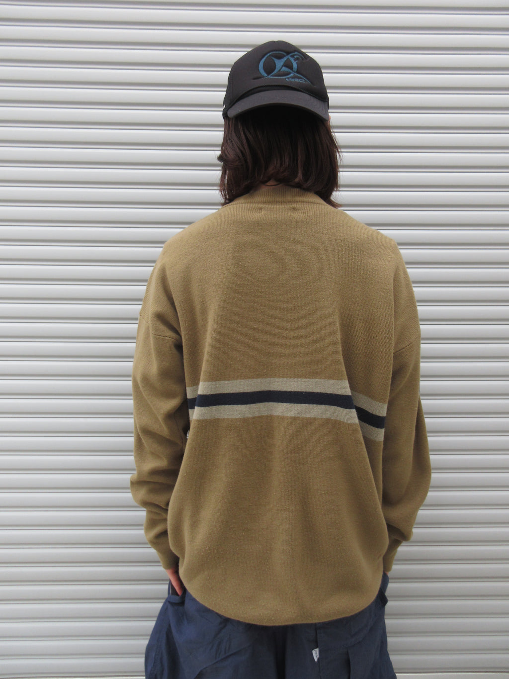 90~00s UNIONBAY Border Lining Knit Sweater