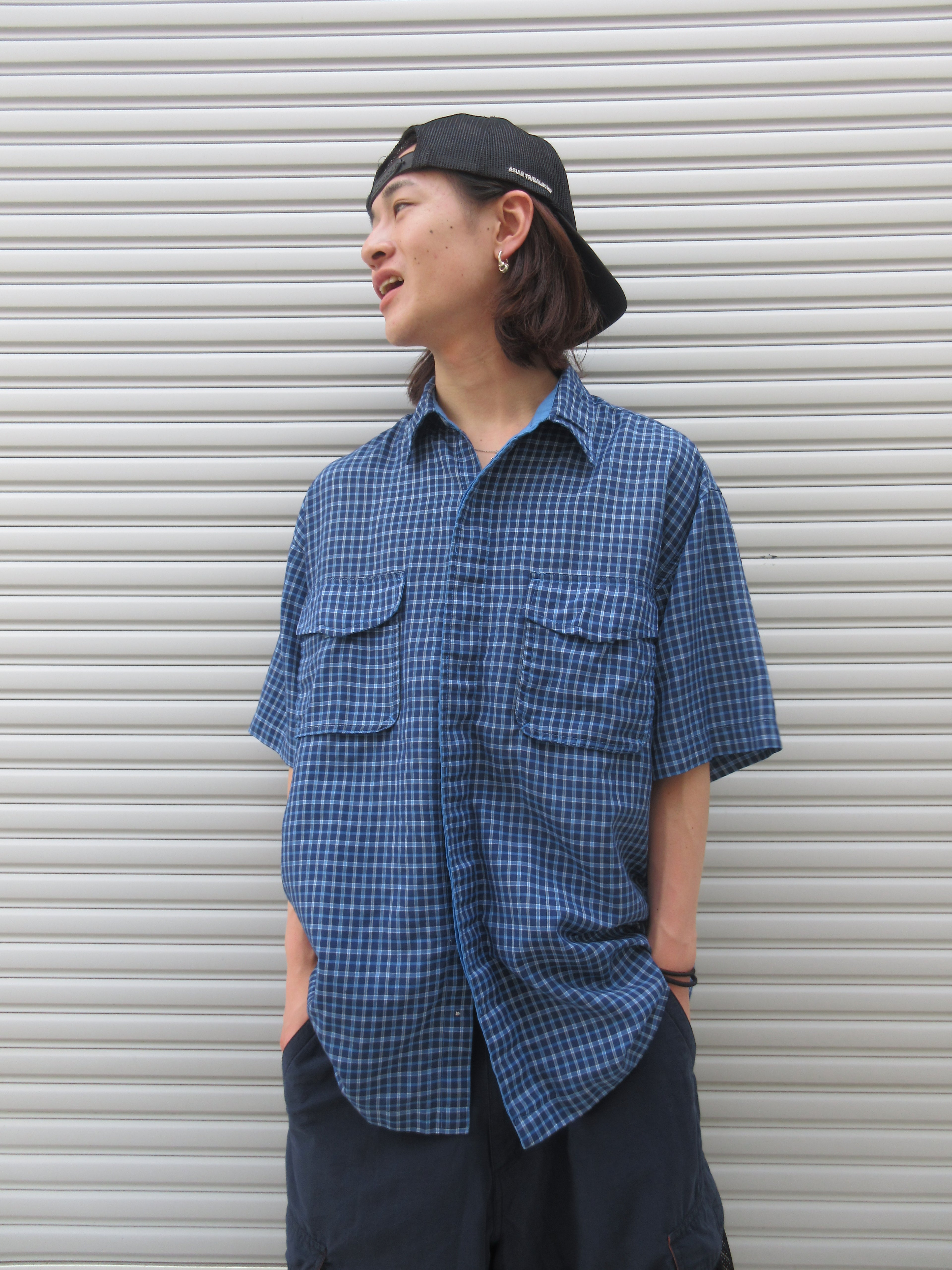00s Anchor Blue Check S/S Shirts