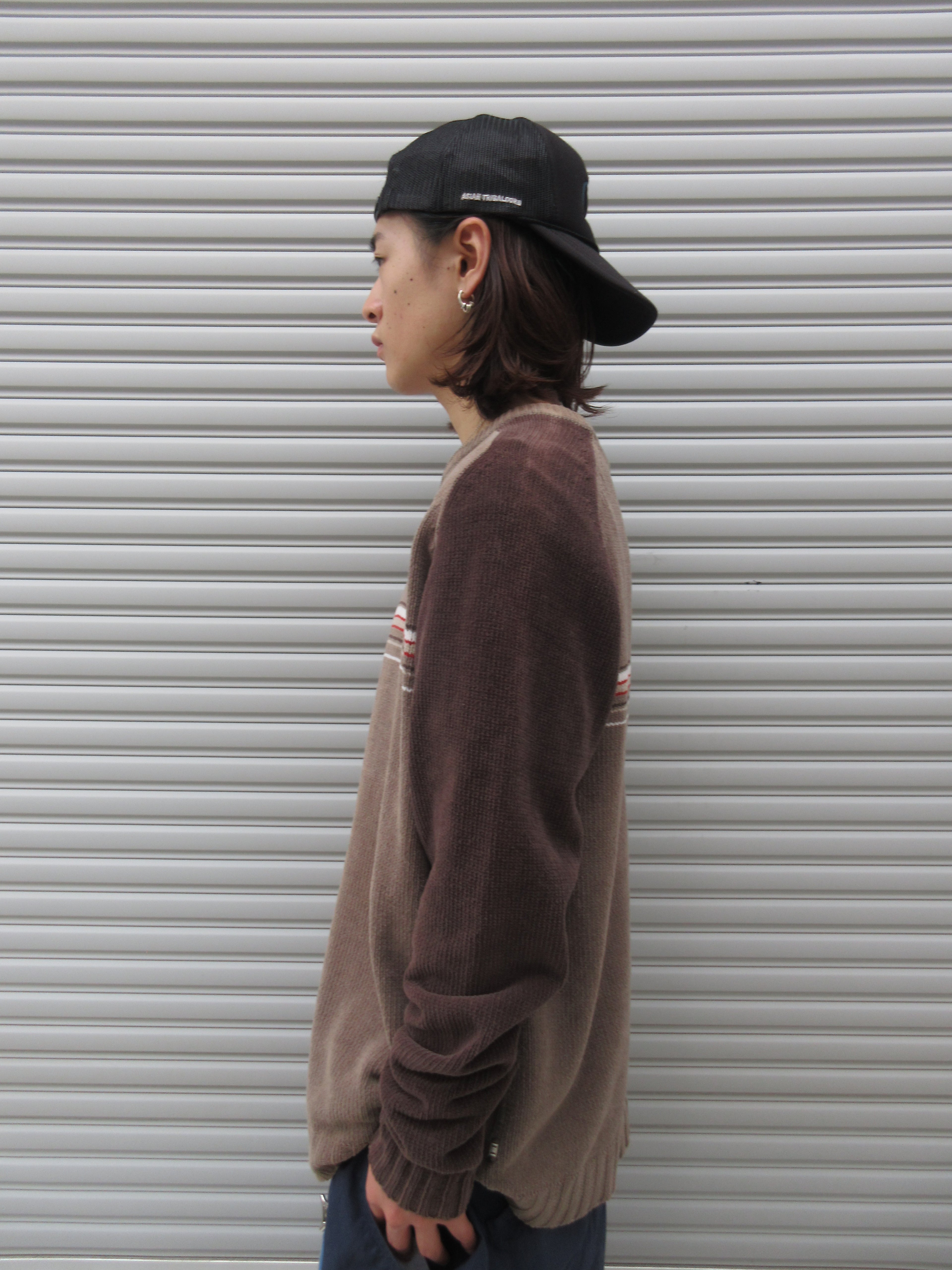 00s XG Border Lining Knit Sweater