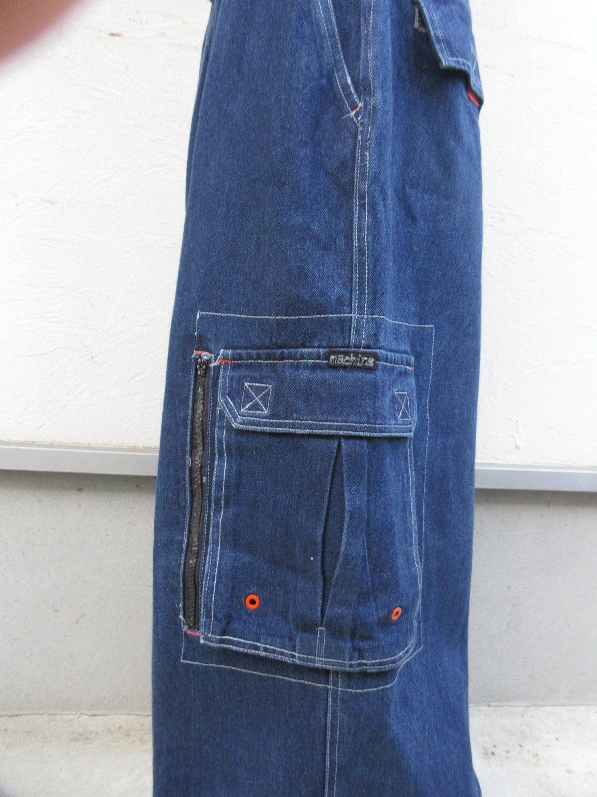90s MACHINE Super Baggy Cargo Denim