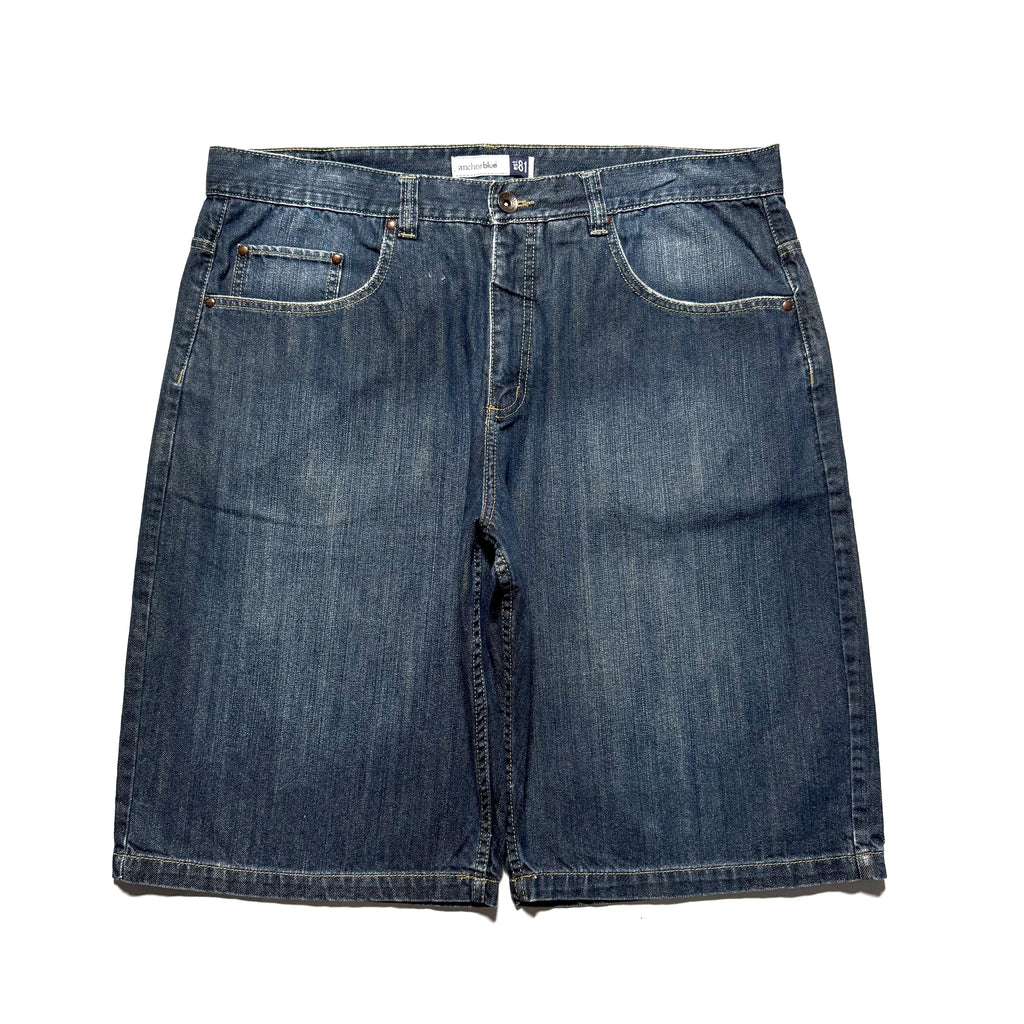 00s Anchor Blue BAGGY Denim Shorts