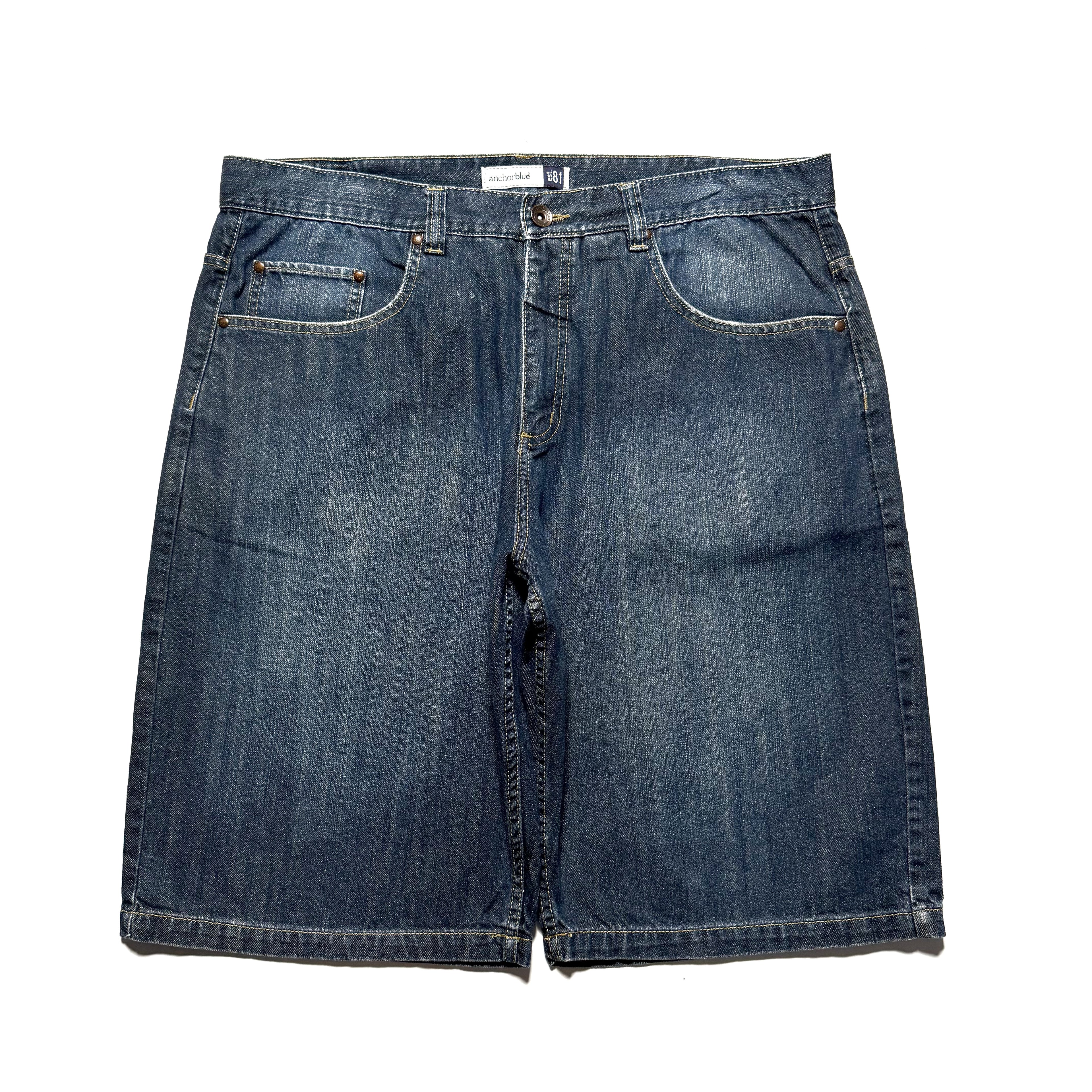 00s Anchor Blue BAGGY Denim Shorts