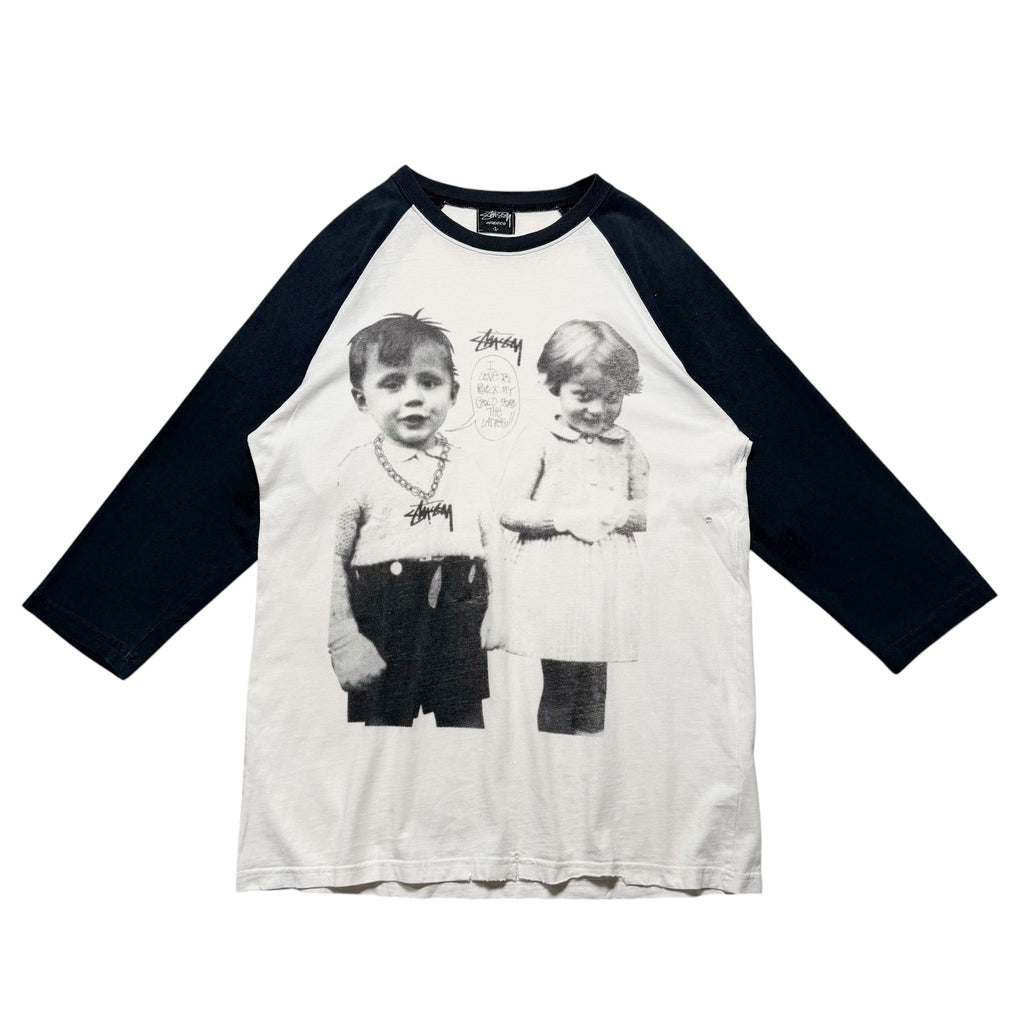 00s STUSSY Kids Photo Raglan Tee