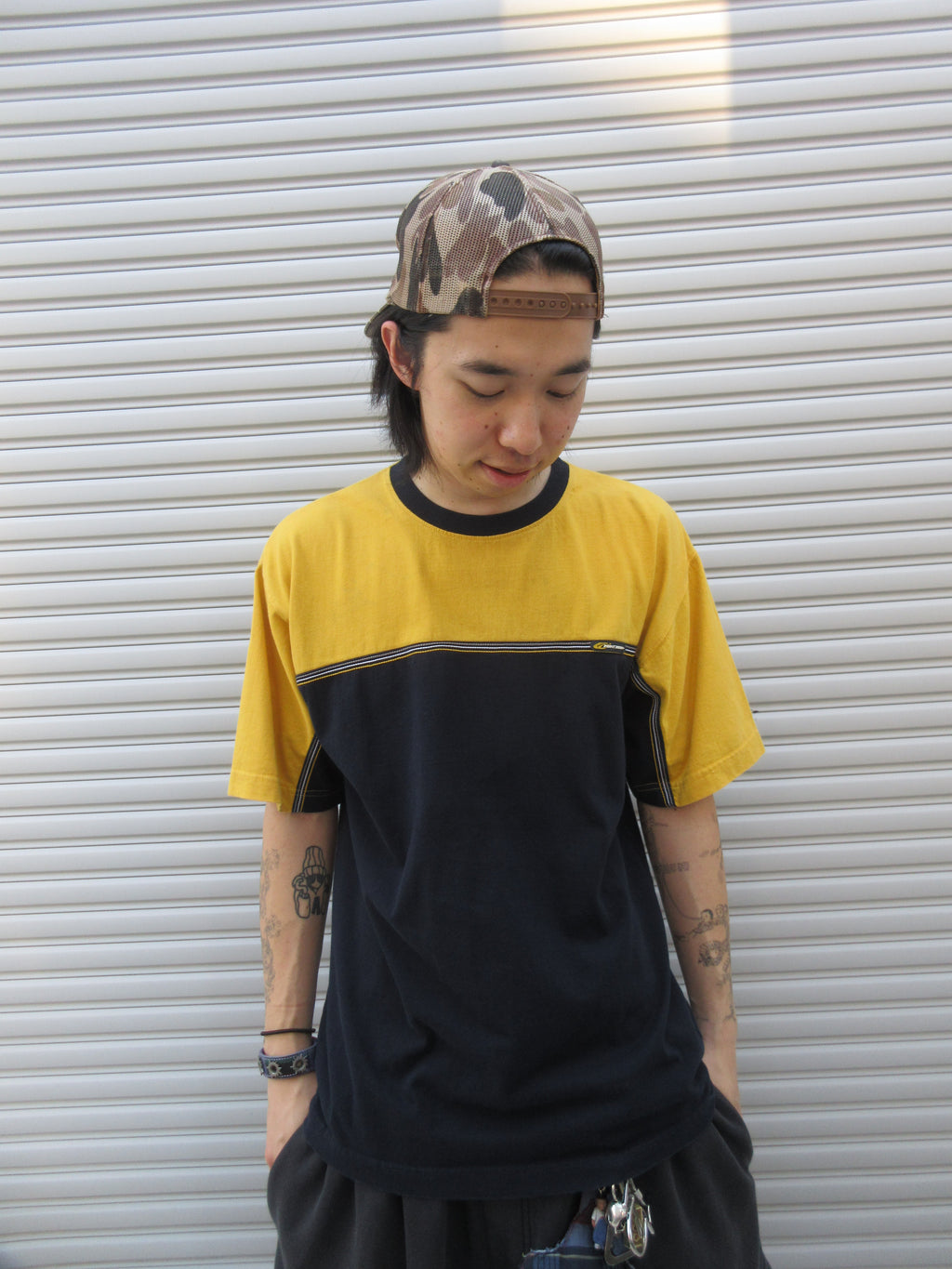 00s POINT ZERO Two-tone Lining Tee