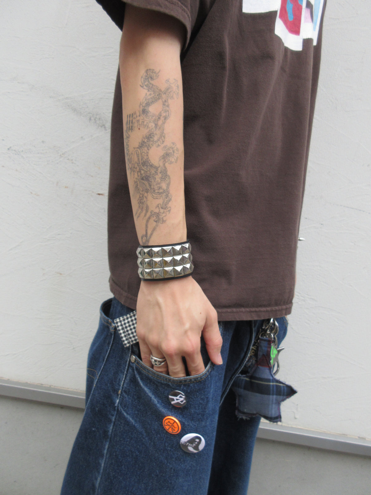 Studded Leather Bracelet