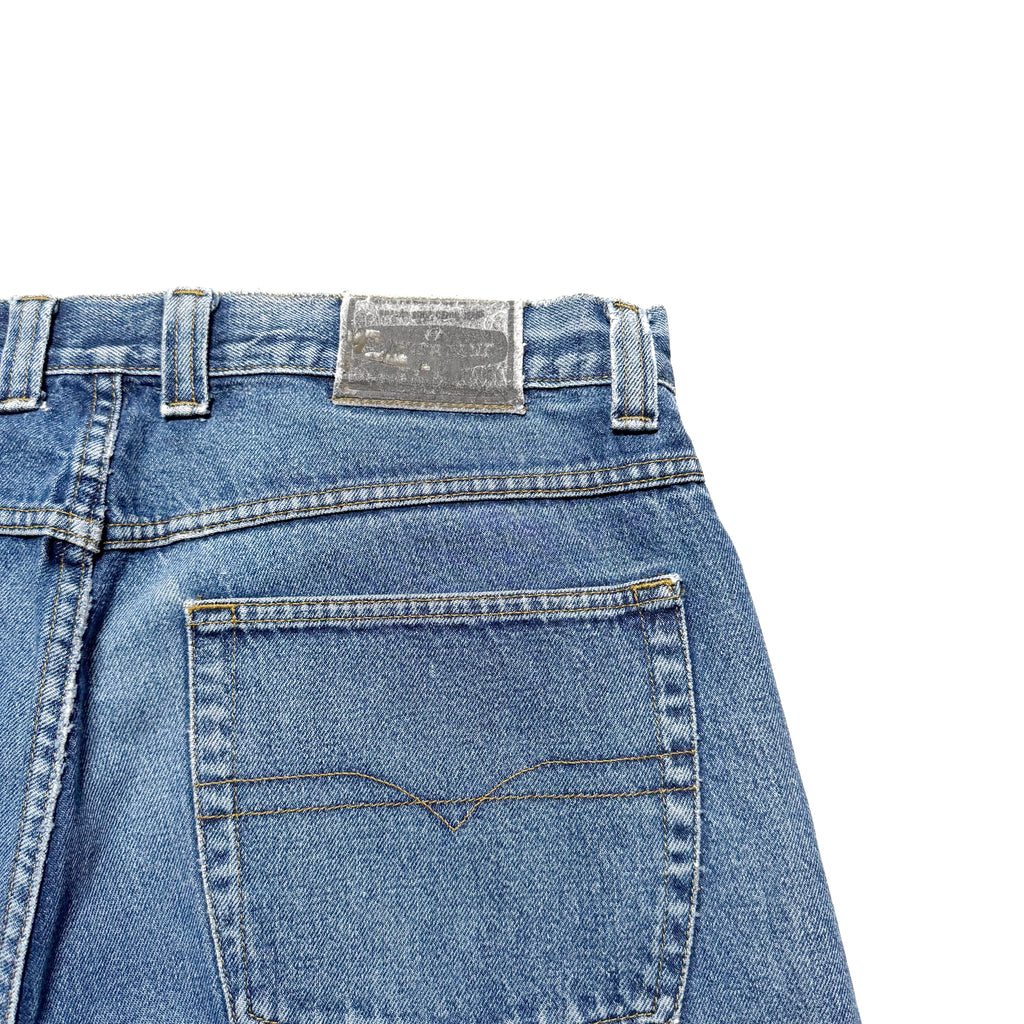 90~00s Anchor Blue BAGGY Jorts