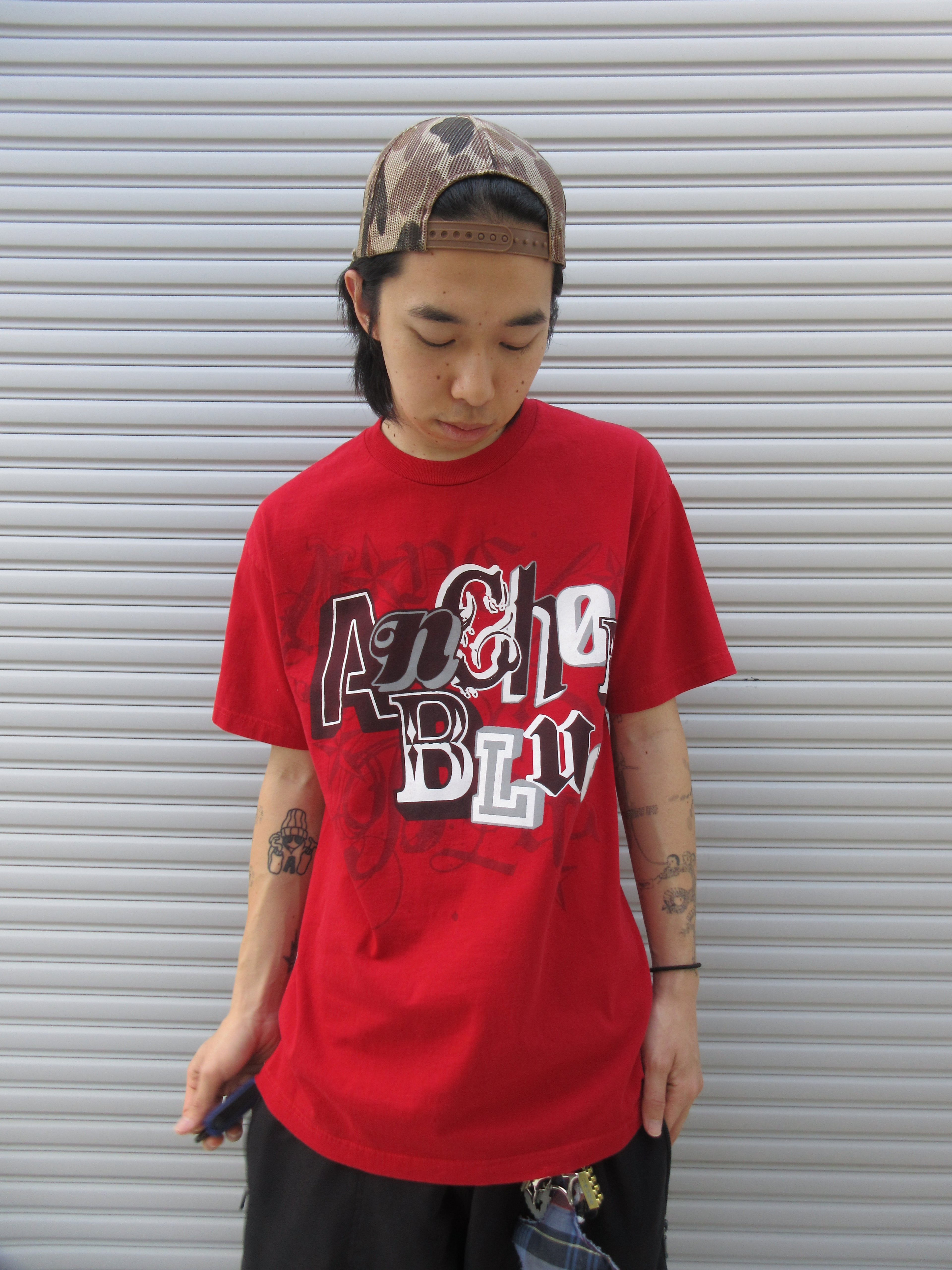 00s Anchor Blue Swag Logo Tee