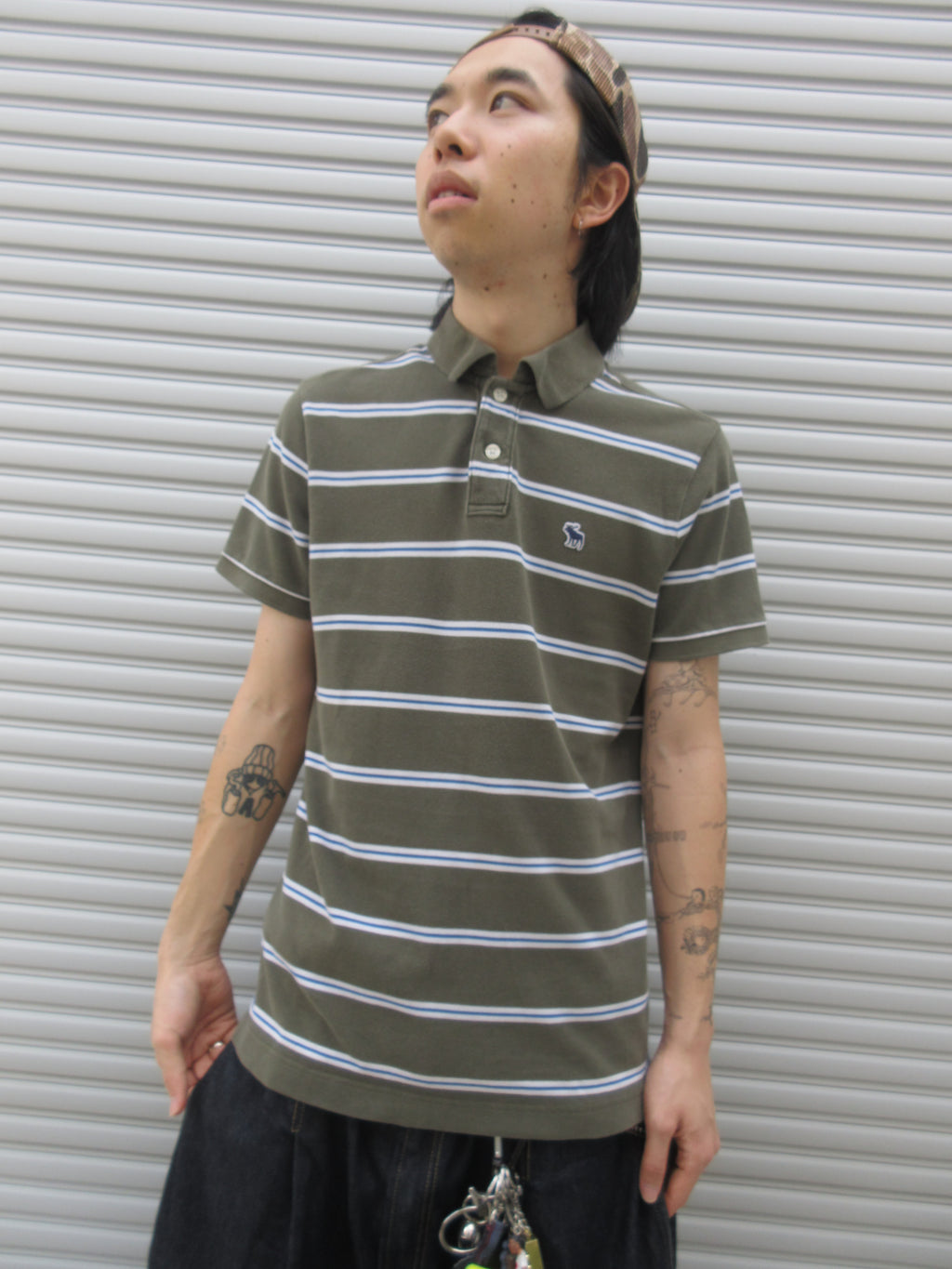00s Abercrombie&Fitch Border Polo Shirts