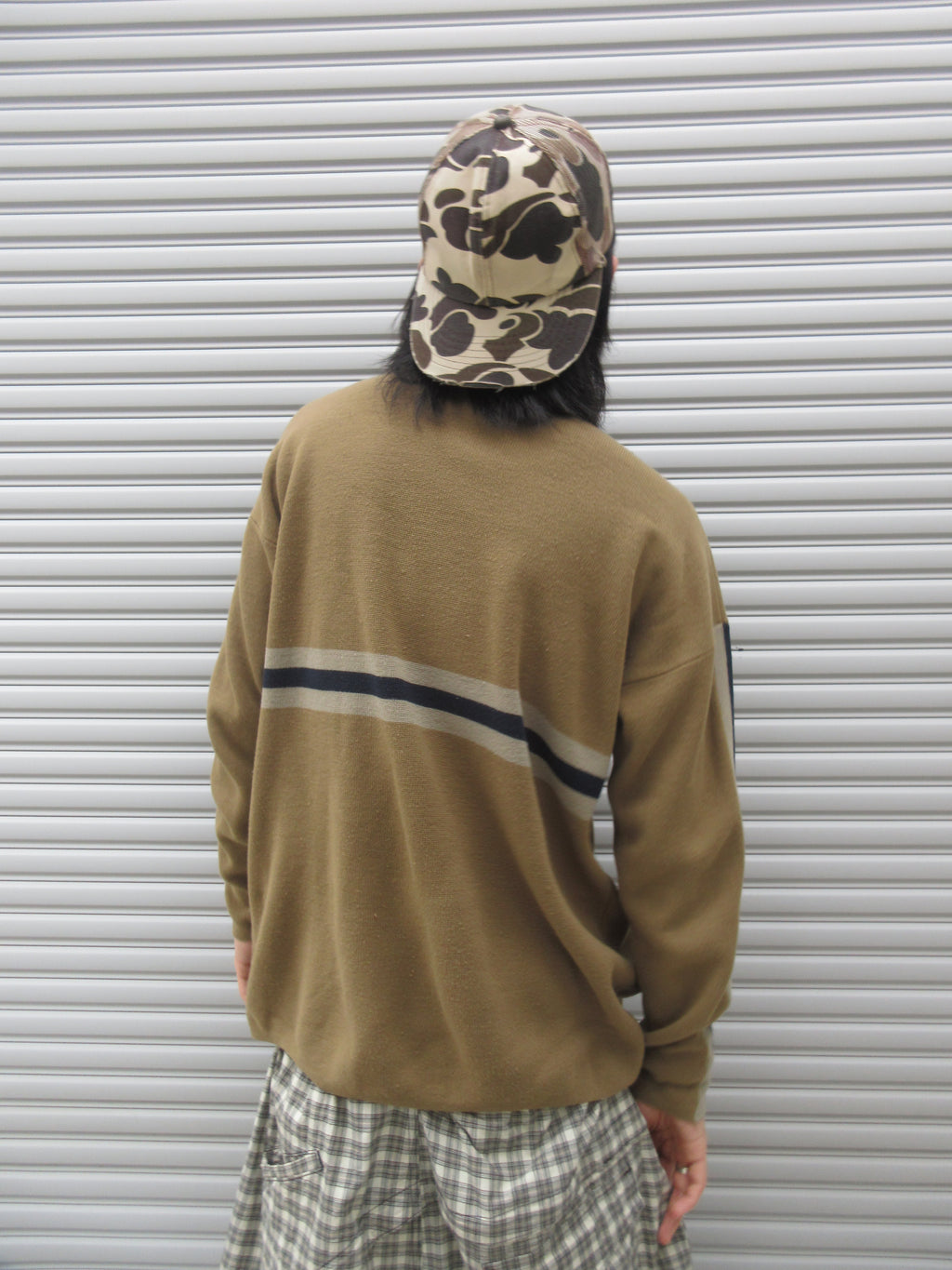 90~00s UNIONBAY Border Lining Knit Sweater