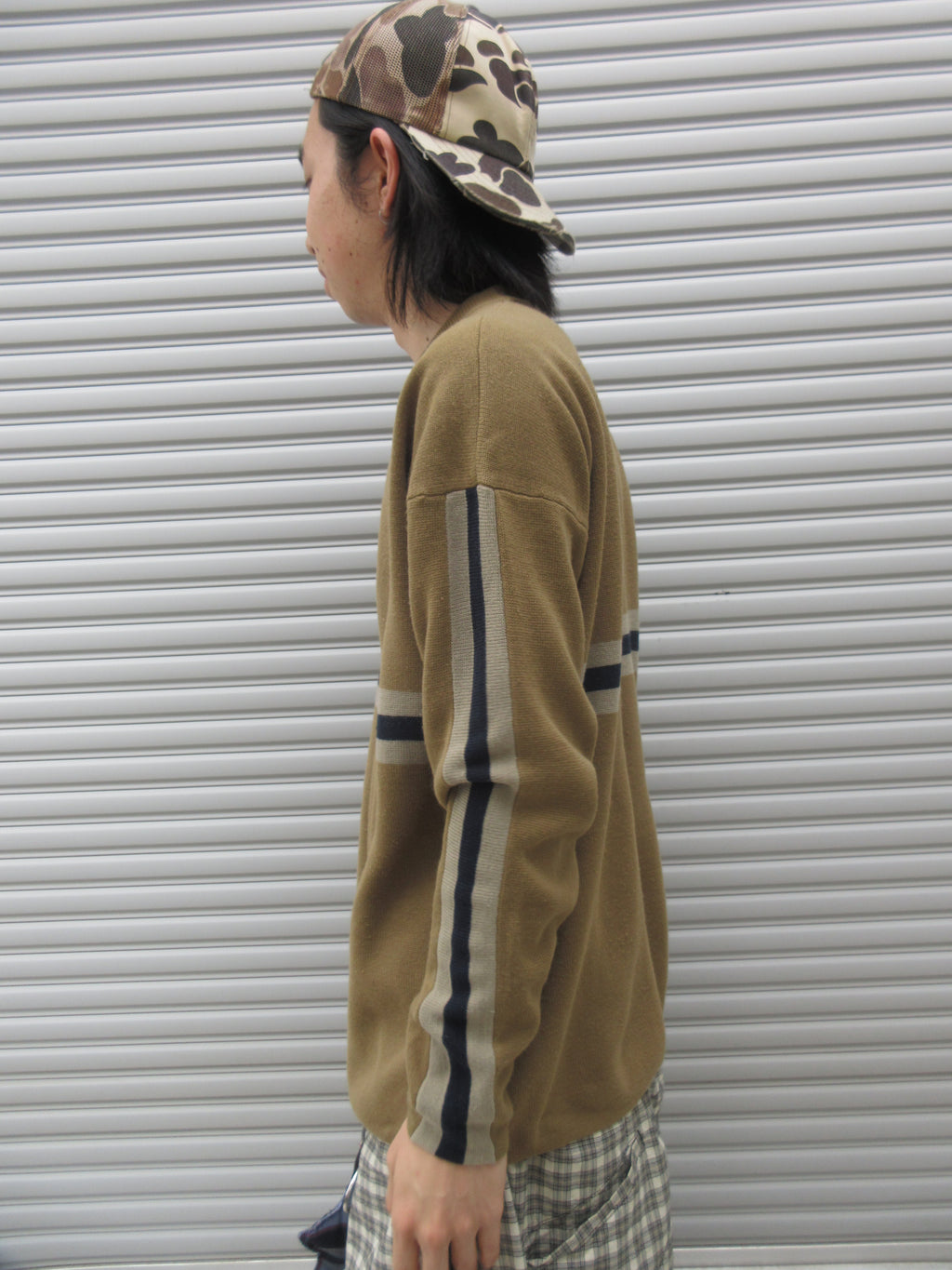 90~00s UNIONBAY Border Lining Knit Sweater