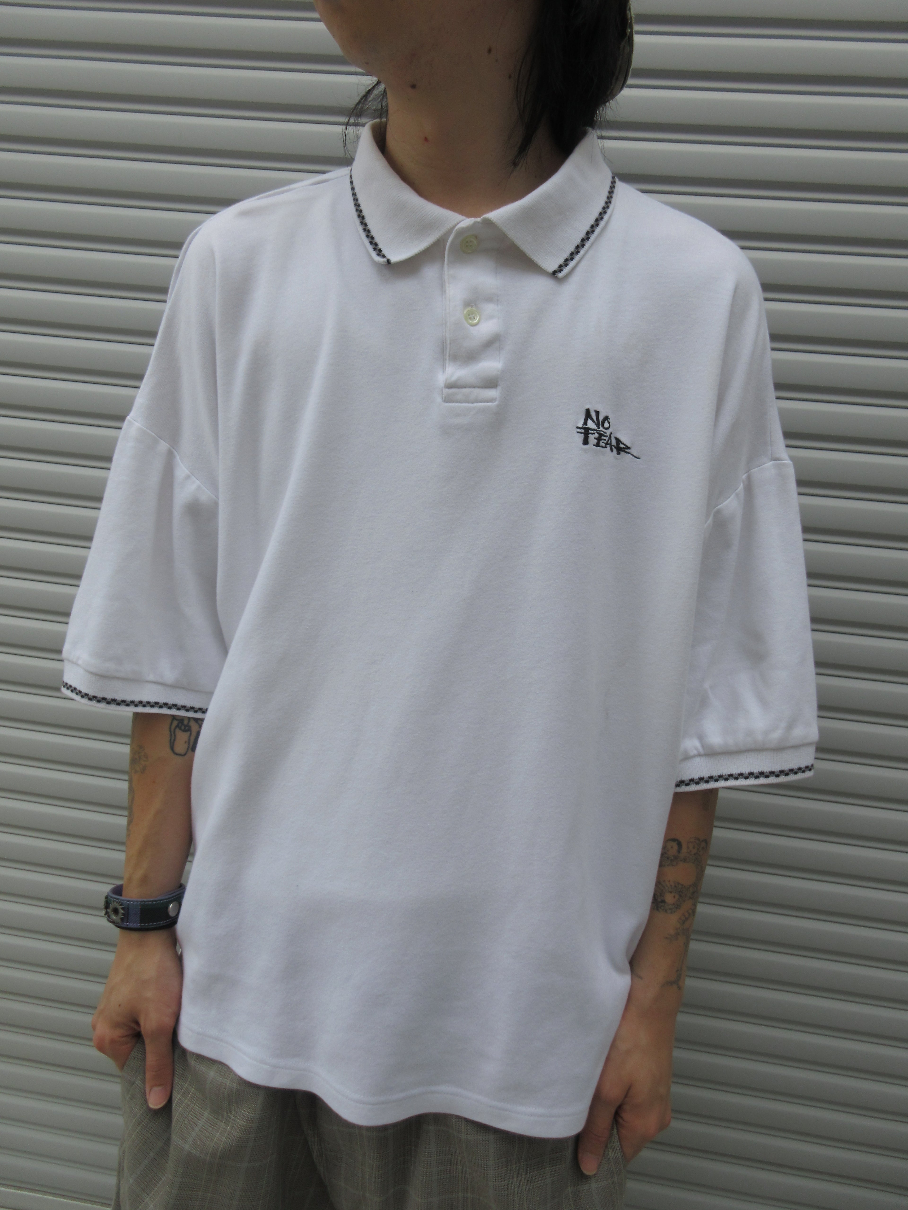 90s NO FEAR Design Polo Shirts