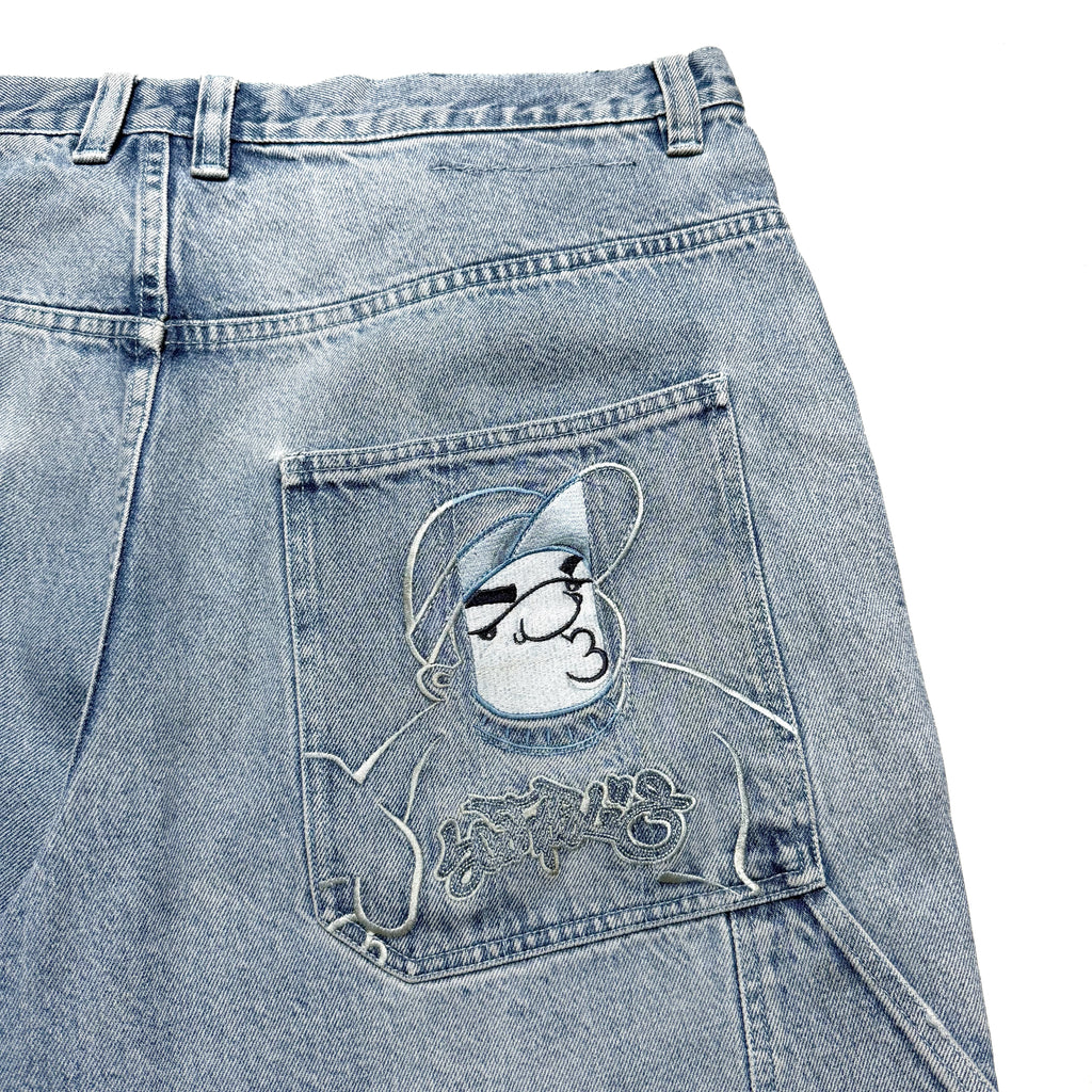 90~00s SOUTHPOLE × ANRGRNY Super Baggy Denim Shorts