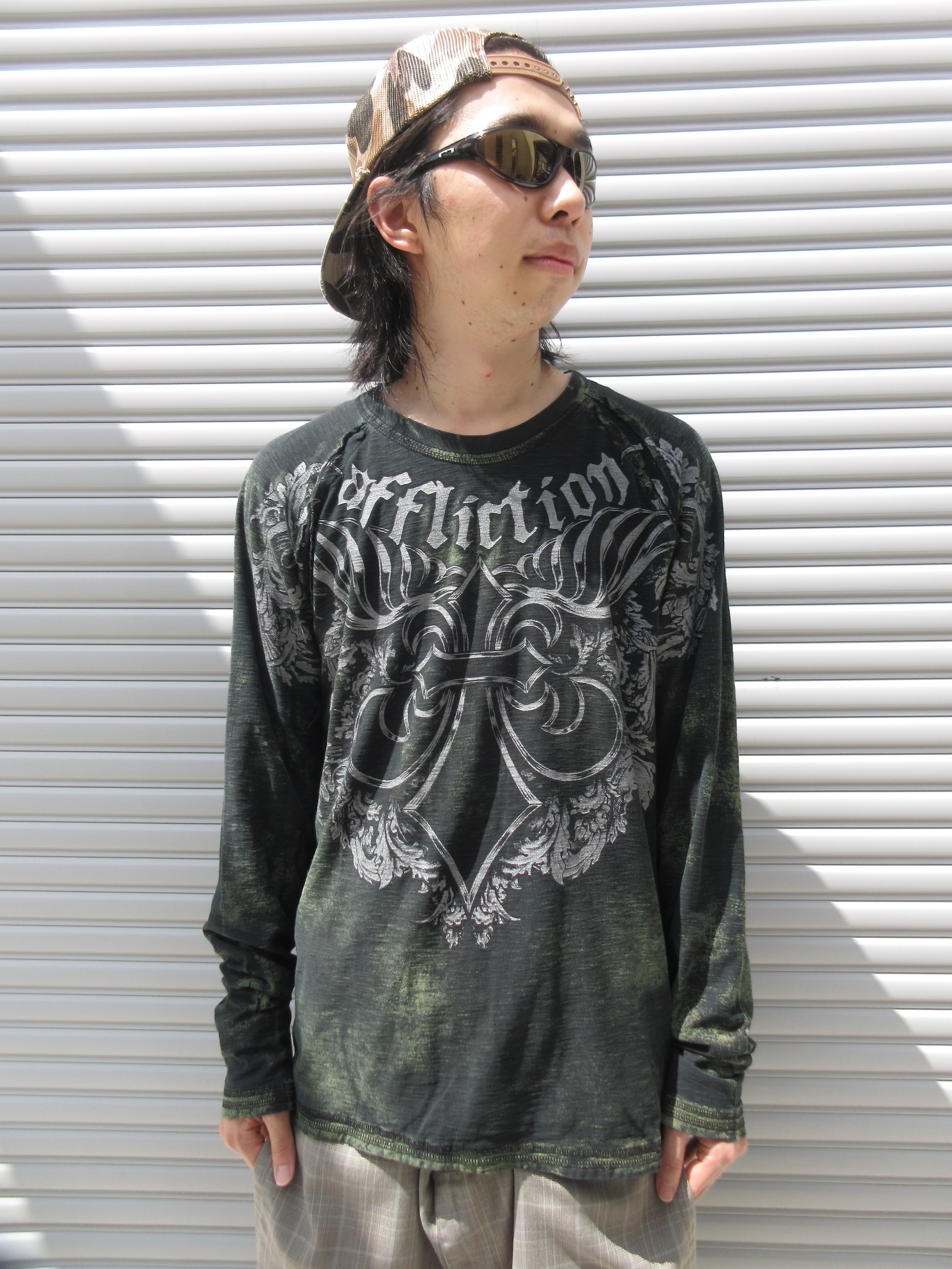 00s AFFLICTION Design L/S Tee
