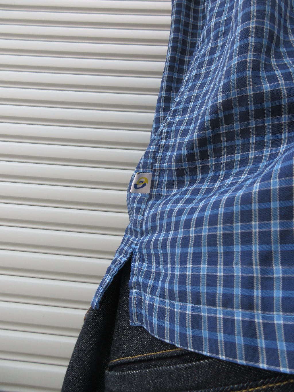 00s Anchor Blue Check S/S Shirts
