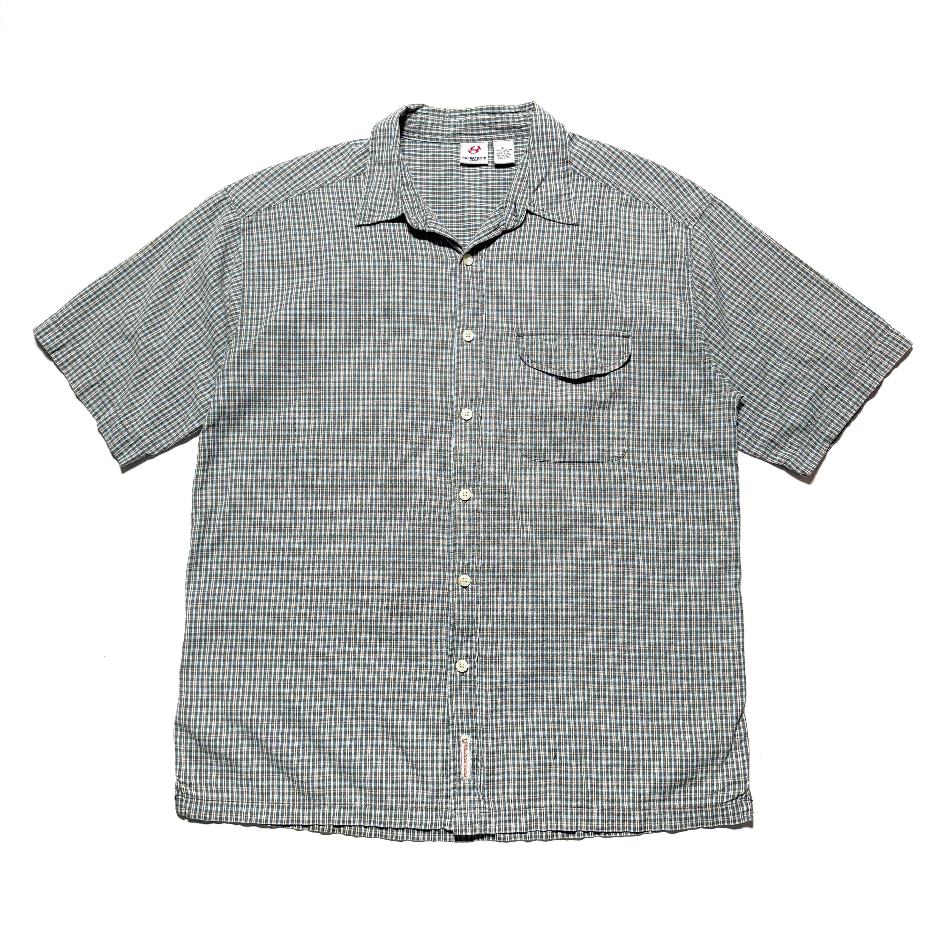 00s Anchor Blue Check S/S Shirts