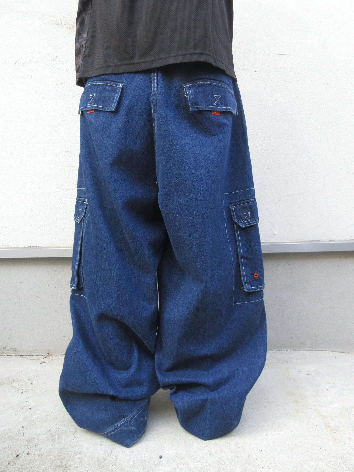 90s MACHINE Super Baggy Cargo Denim