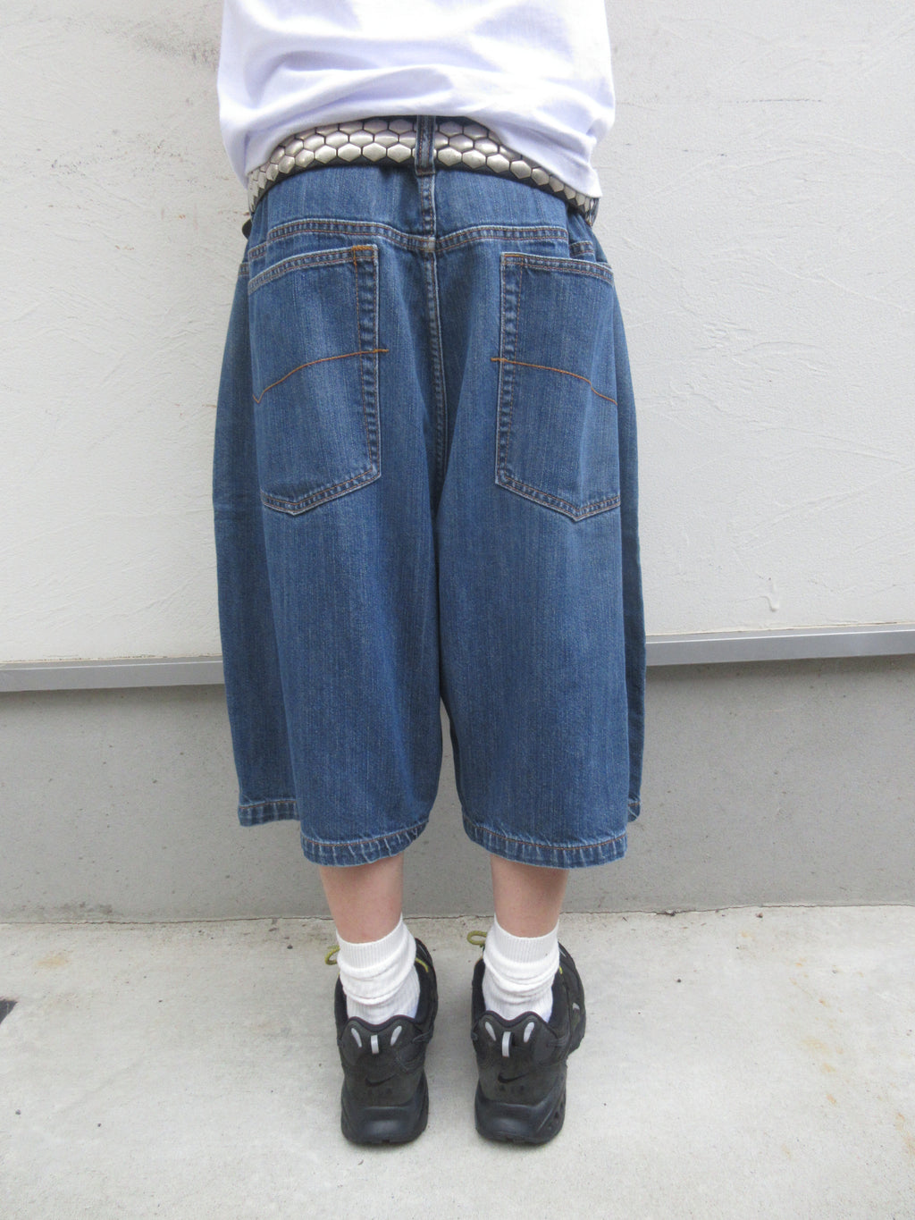 00s Anchor Blue BAGGY Denim Shorts