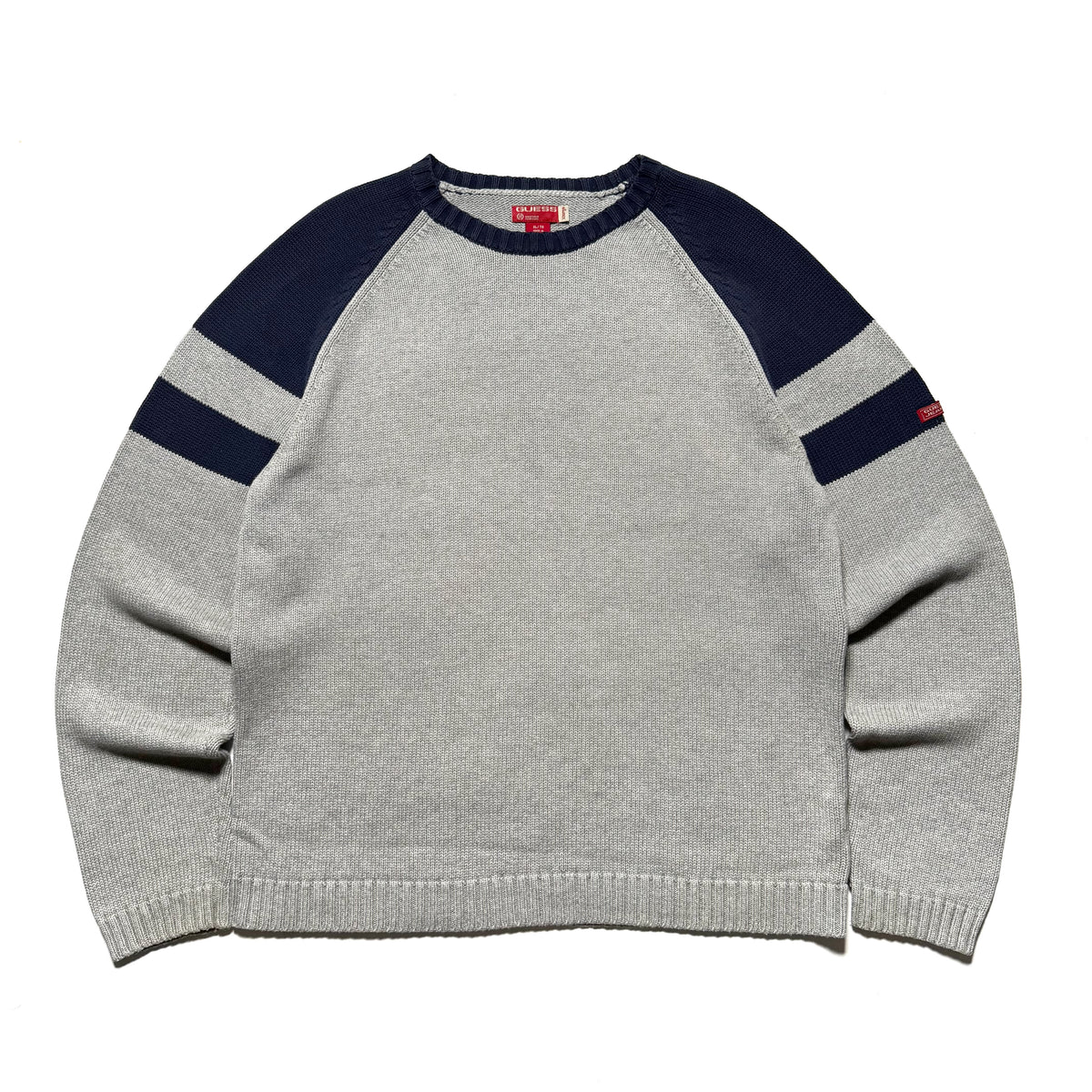 00s GUESS Design Two-tone Knit Sweater