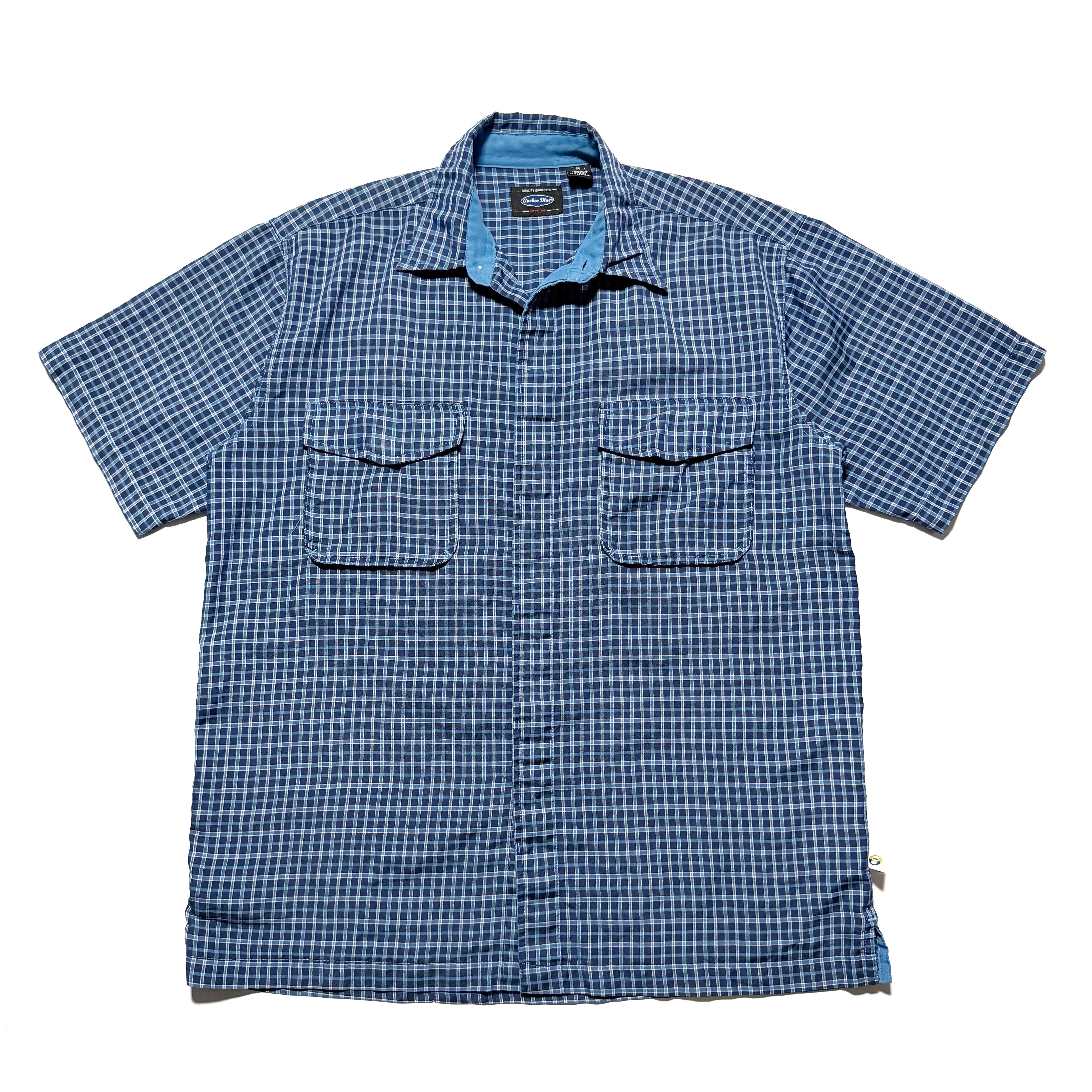 00s Anchor Blue Check S/S Shirts