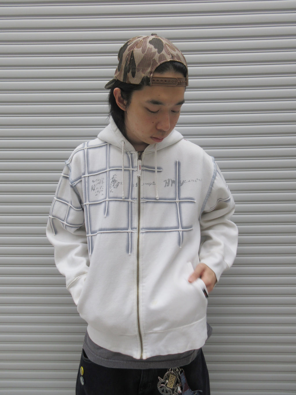 00s SIMON VALENTE Design Zipup Hoodie