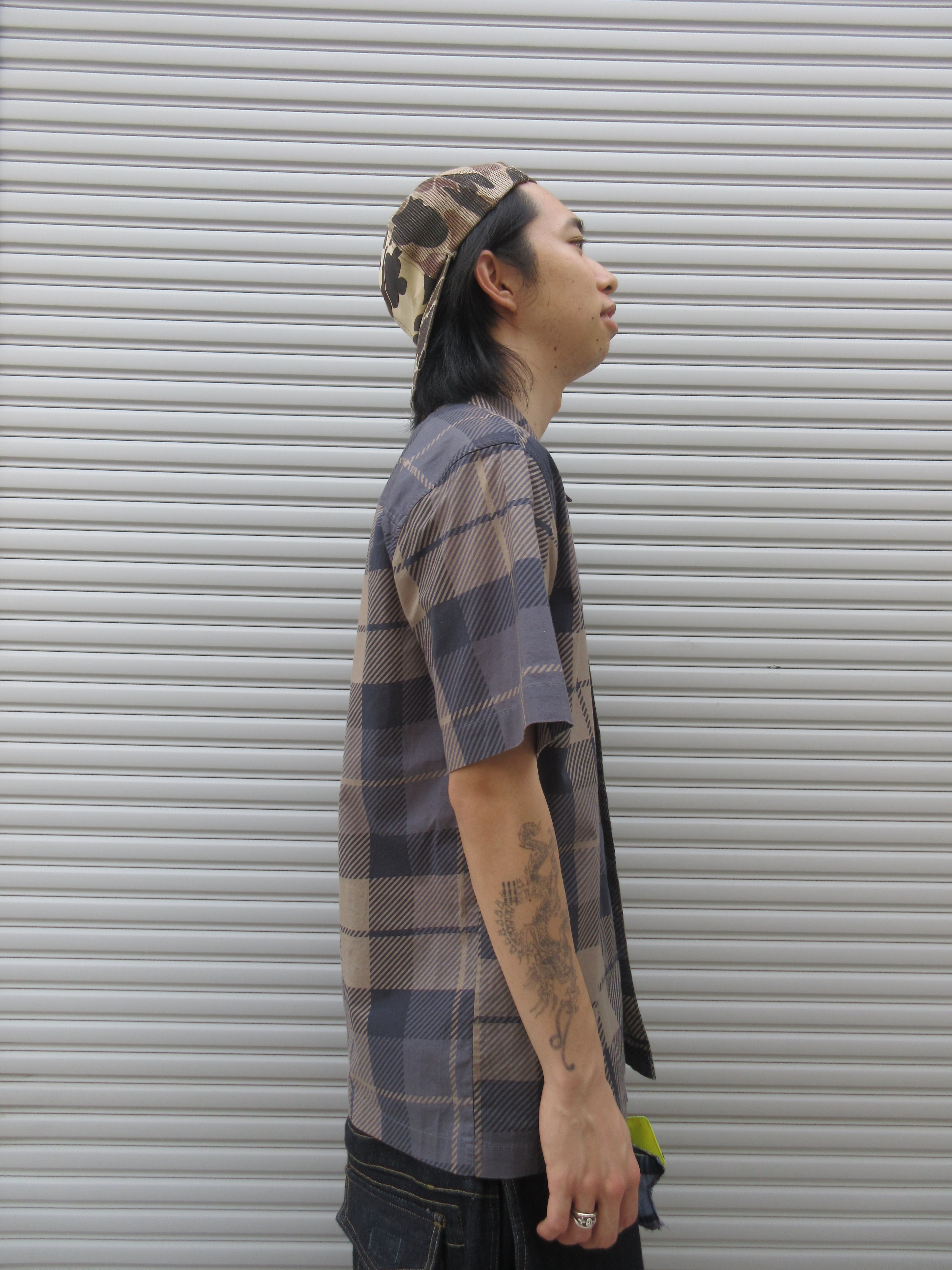00s ENJOI Design Check S/S Shirts