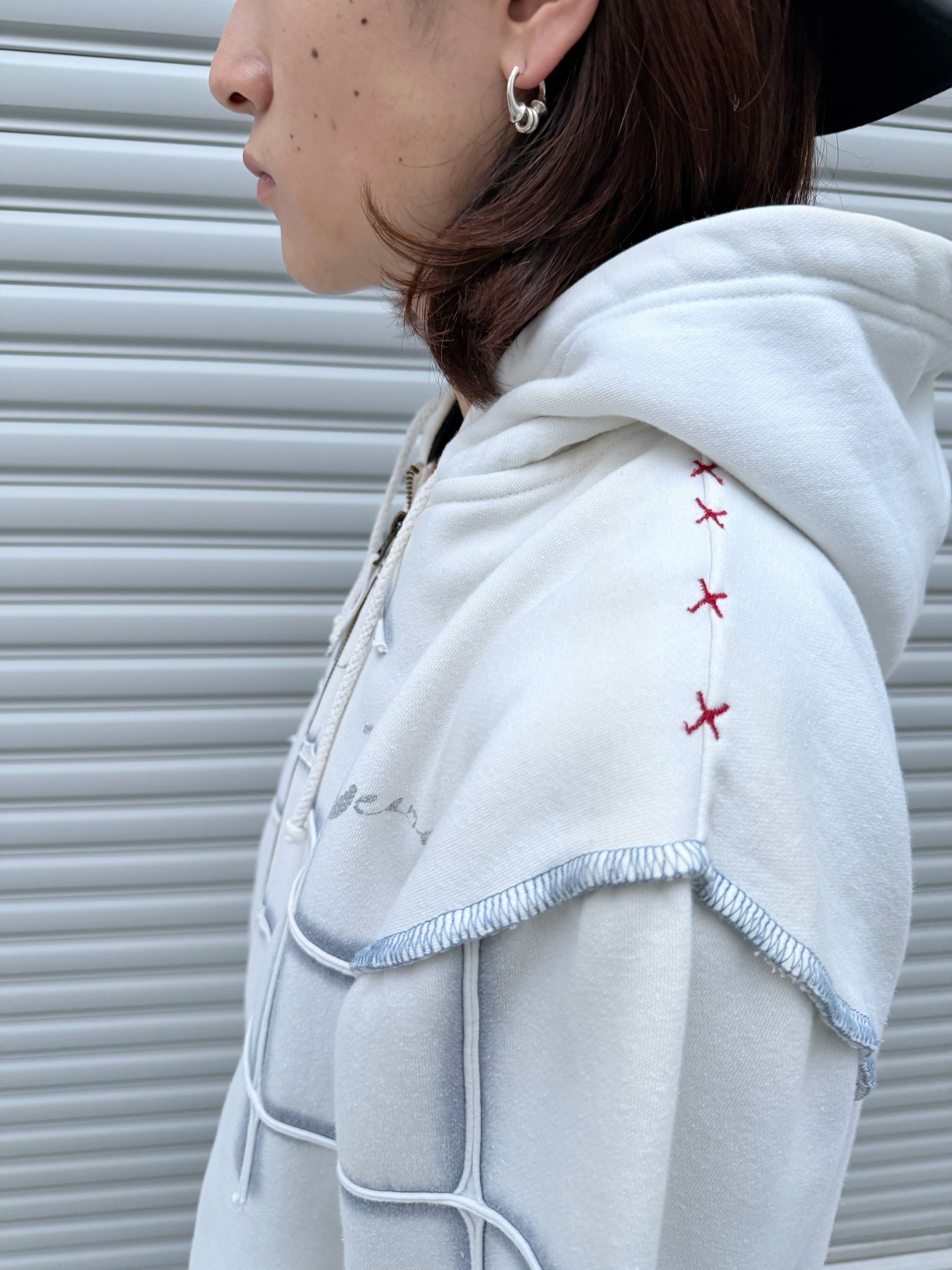 00s SIMON VALENTE Design Zipup Hoodie