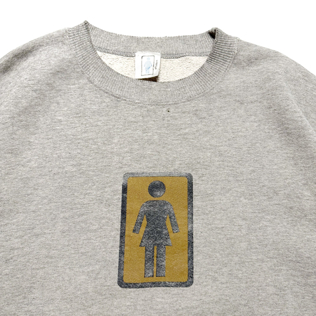 90s GIRL SKATEBOARDS Logo Sweatshirts