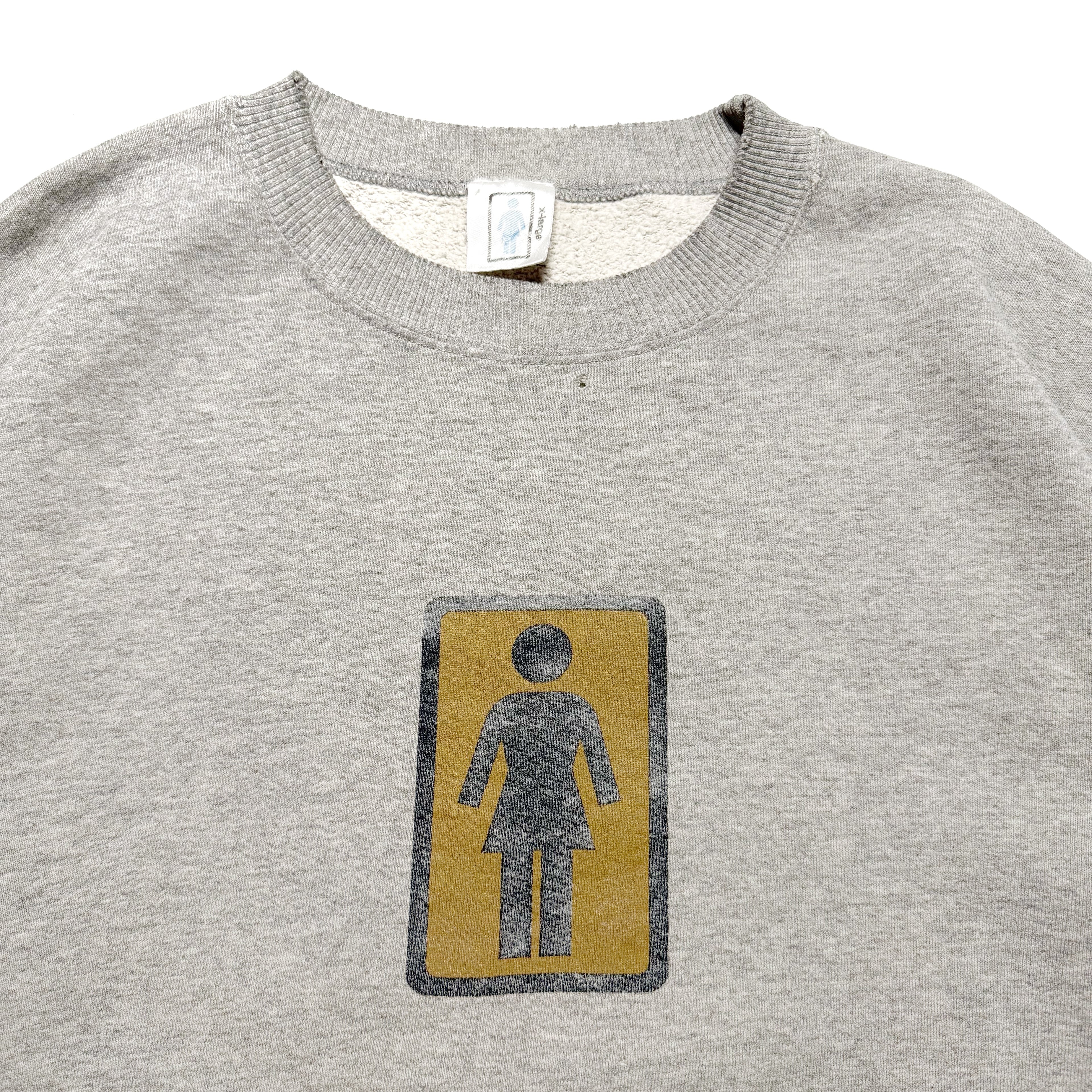 90s GIRL SKATEBOARDS Logo Sweatshirts