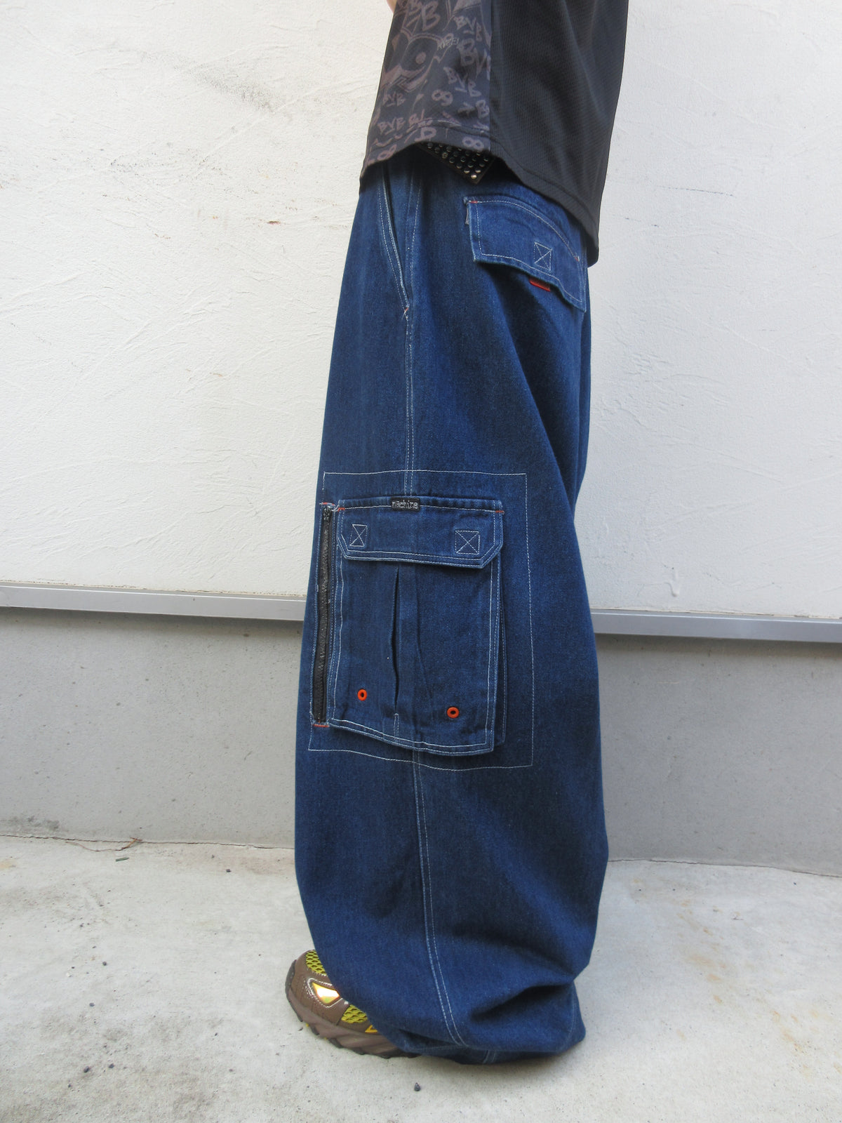 90s MACHINE Super Baggy Cargo Denim