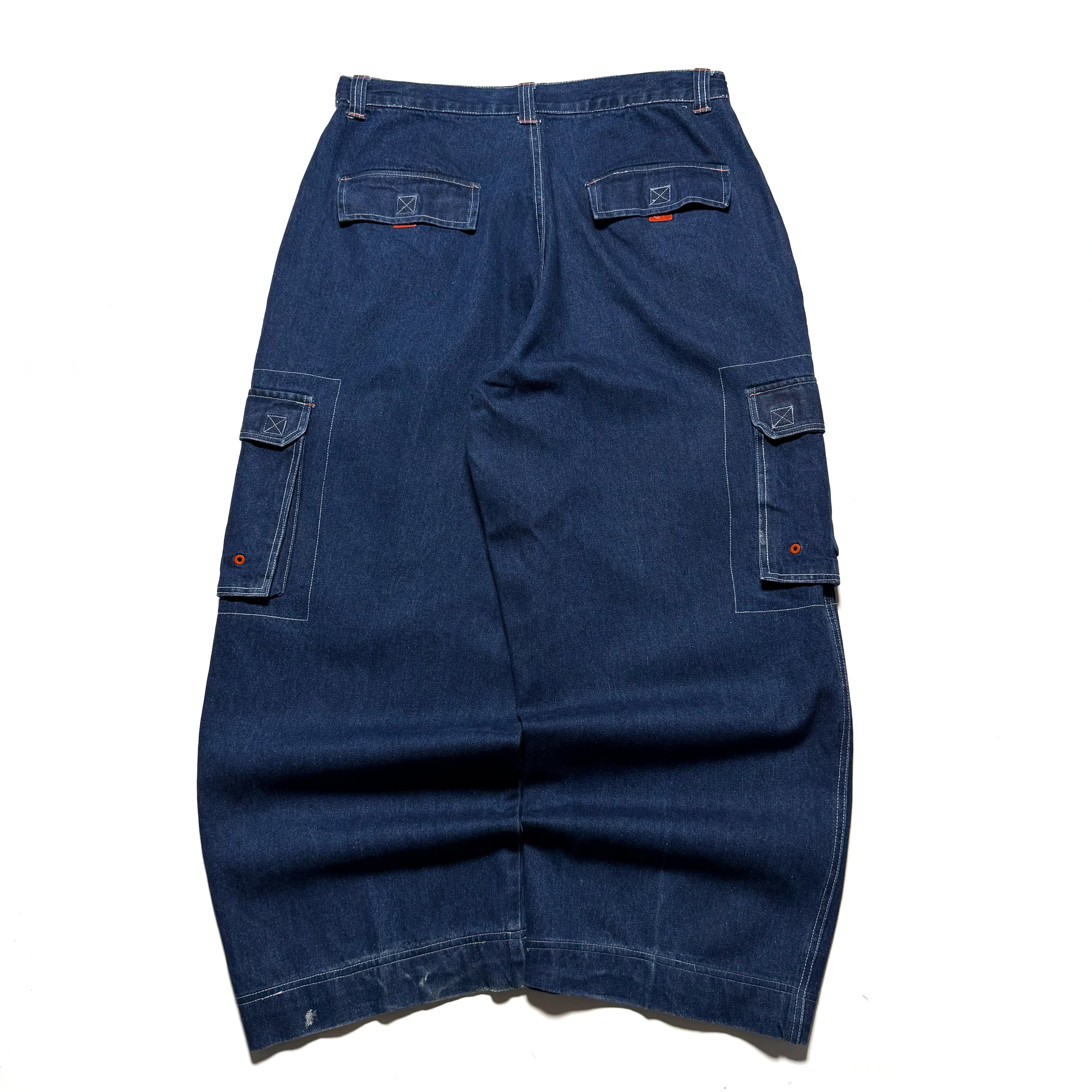 90s MACHINE Super Baggy Cargo Denim